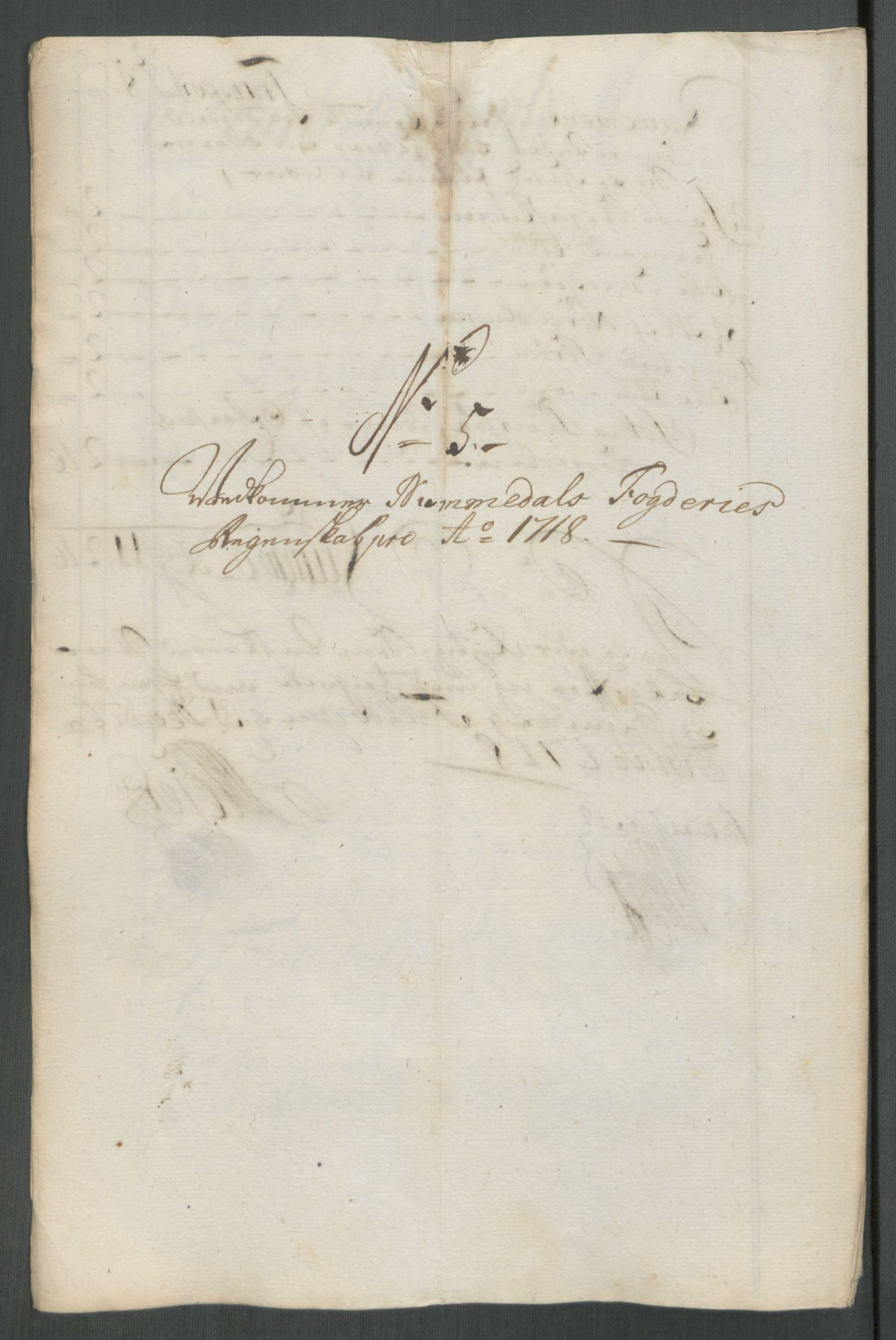 Rentekammeret inntil 1814, Reviderte regnskaper, Fogderegnskap, AV/RA-EA-4092/R64/L4439: Fogderegnskap Namdal, 1718, p. 112