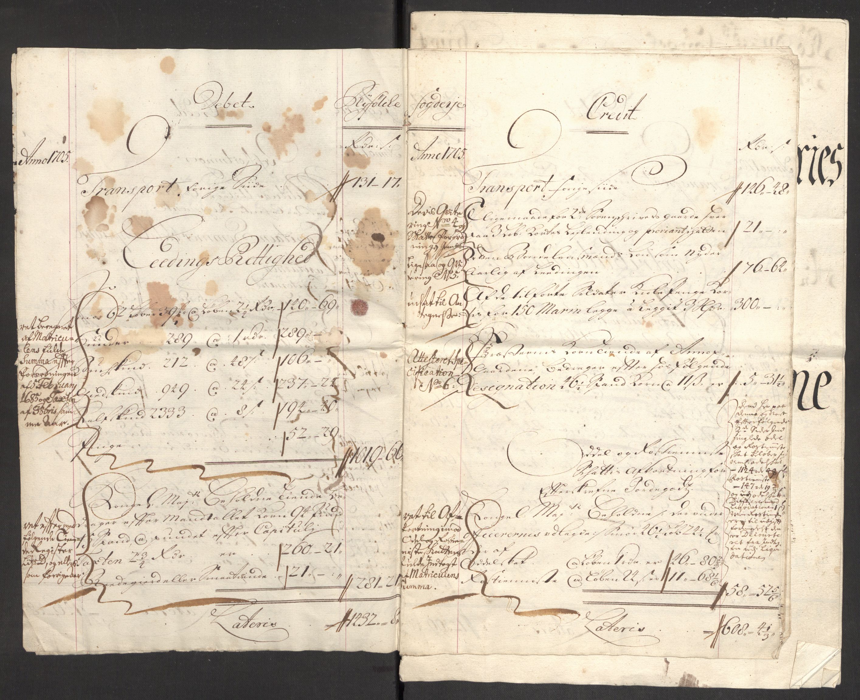 Rentekammeret inntil 1814, Reviderte regnskaper, Fogderegnskap, AV/RA-EA-4092/R47/L2860: Fogderegnskap Ryfylke, 1703-1705, p. 454