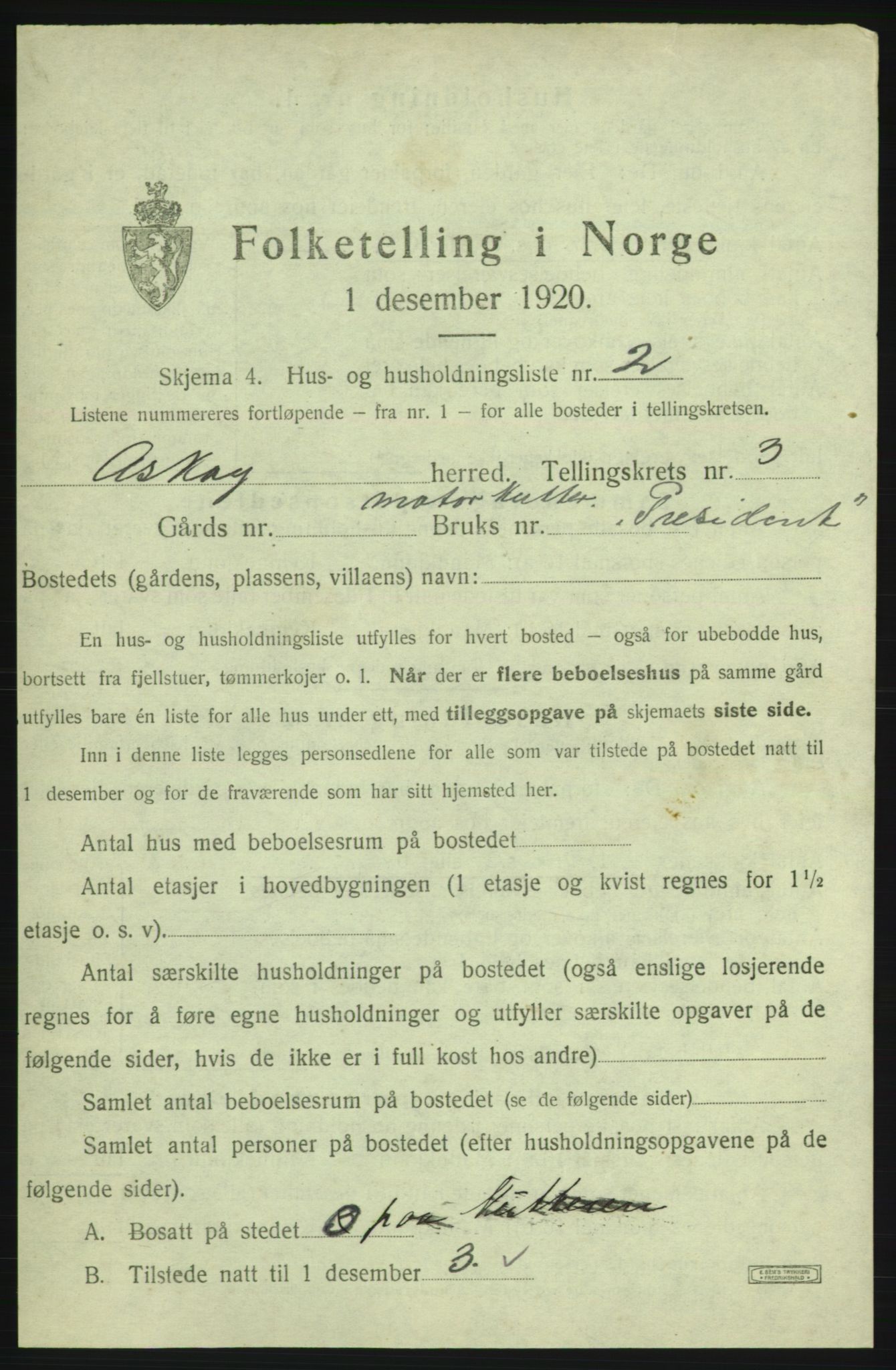 SAB, 1920 census for Askøy, 1920, p. 1246