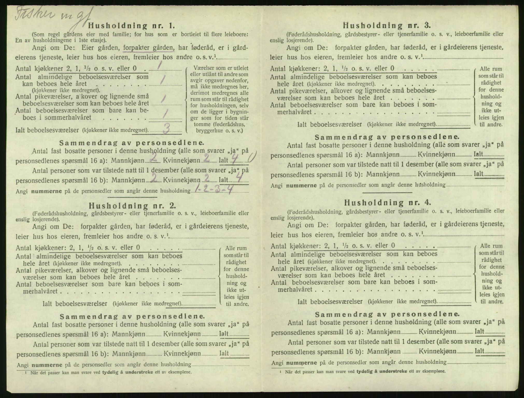 SAT, 1920 census for Øre, 1920, p. 290