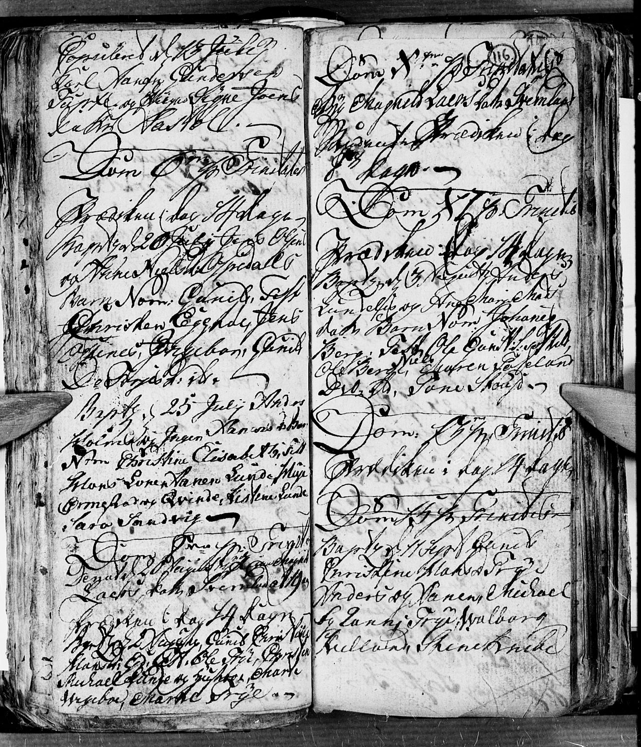 Søgne sokneprestkontor, AV/SAK-1111-0037/F/Fb/Fbb/L0001: Parish register (copy) no. B 1, 1779-1802, p. 116