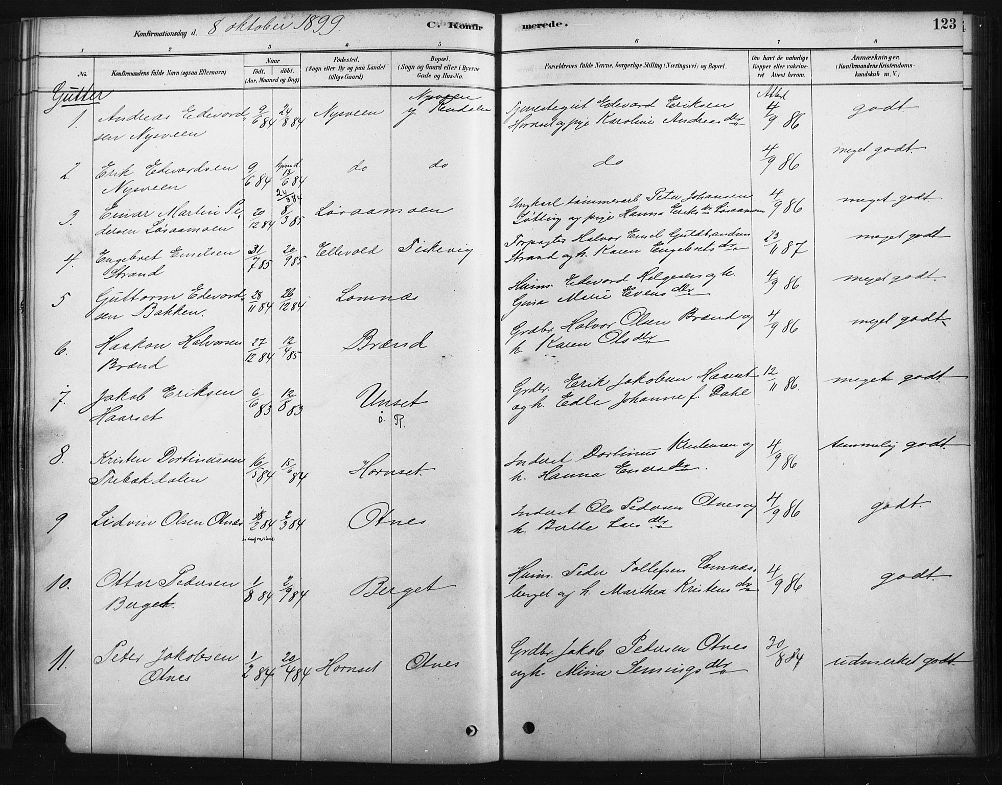 Rendalen prestekontor, AV/SAH-PREST-054/H/Ha/Haa/L0010: Parish register (official) no. 10, 1878-1901, p. 123