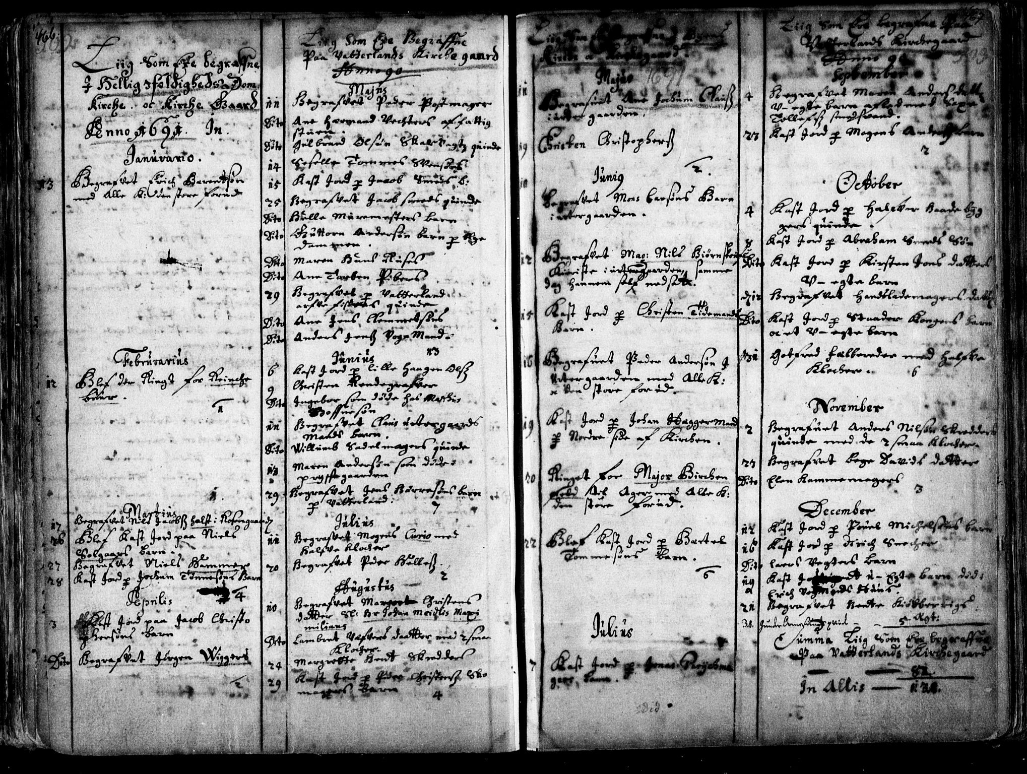 Oslo domkirke Kirkebøker, SAO/A-10752/F/Fa/L0001: Parish register (official) no. 1, 1648-1704, p. 466-467