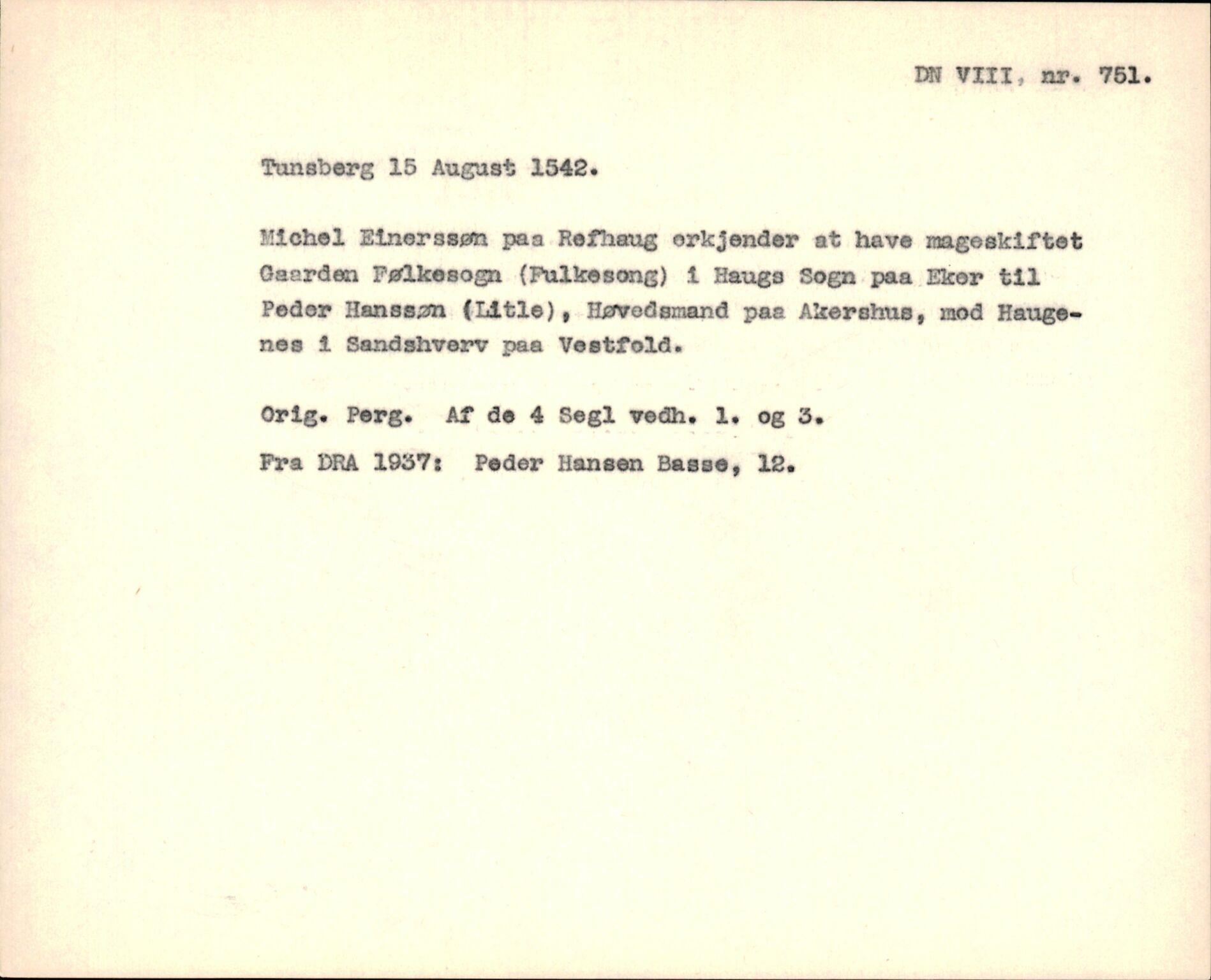 Riksarkivets diplomsamling, AV/RA-EA-5965/F35/F35f/L0002: Regestsedler: Diplomer fra DRA 1937 og 1996, p. 223