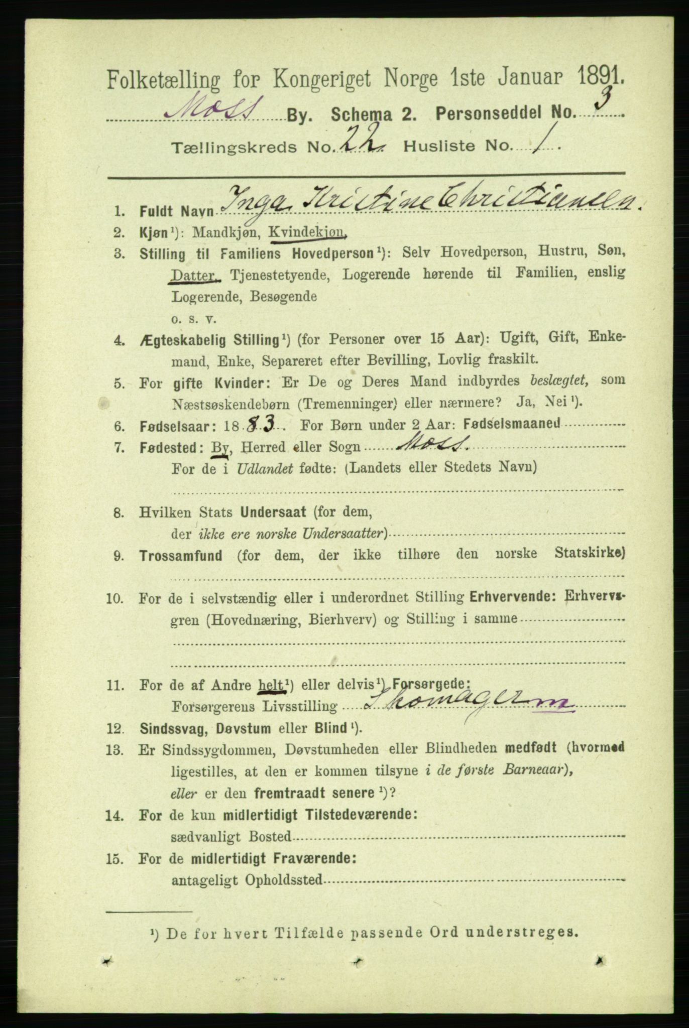 RA, 1891 census for 0104 Moss, 1891, p. 9417