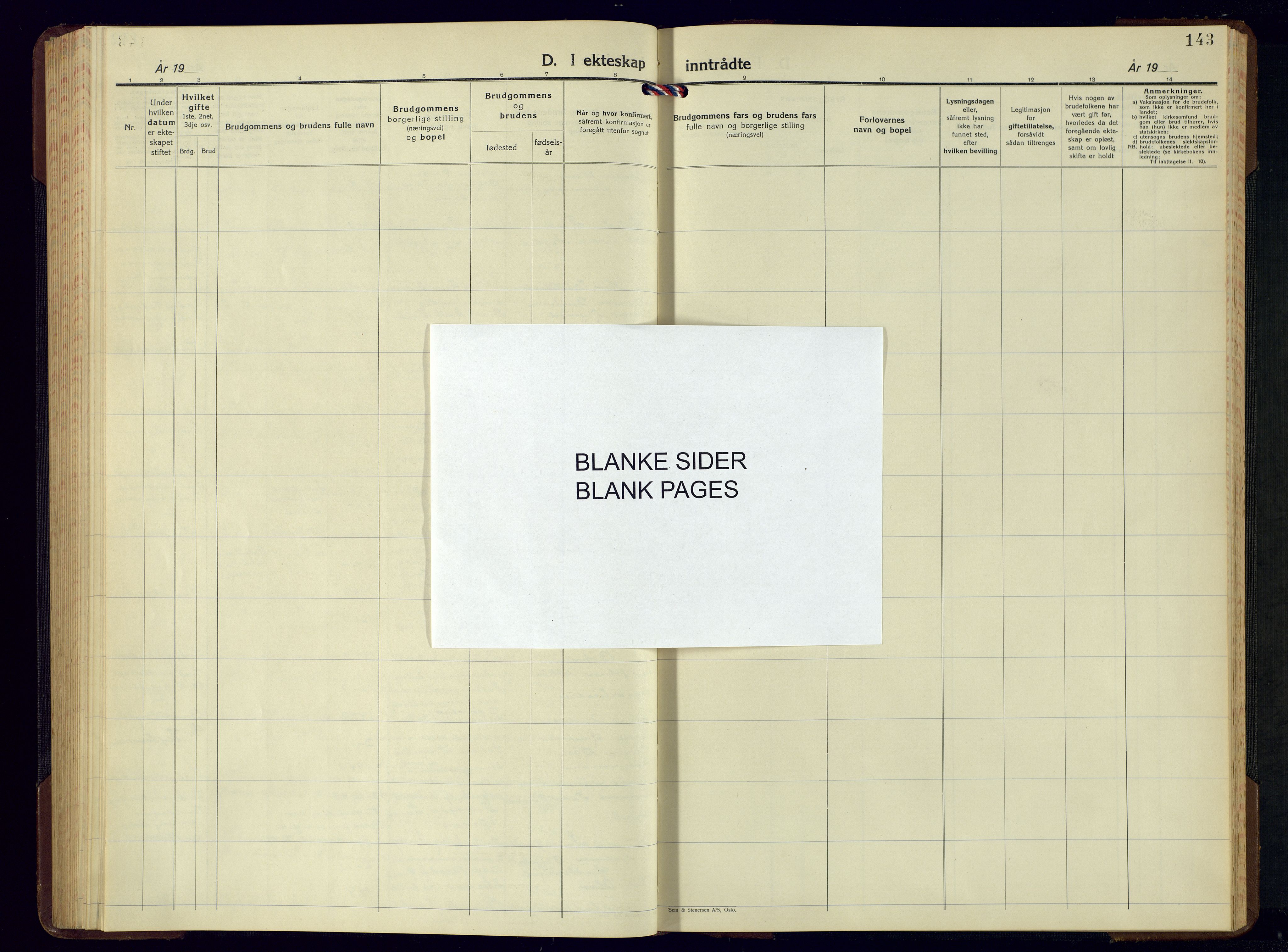 Tveit sokneprestkontor, AV/SAK-1111-0043/F/Fb/L0006: Parish register (copy) no. B-6, 1941-1962, p. 143