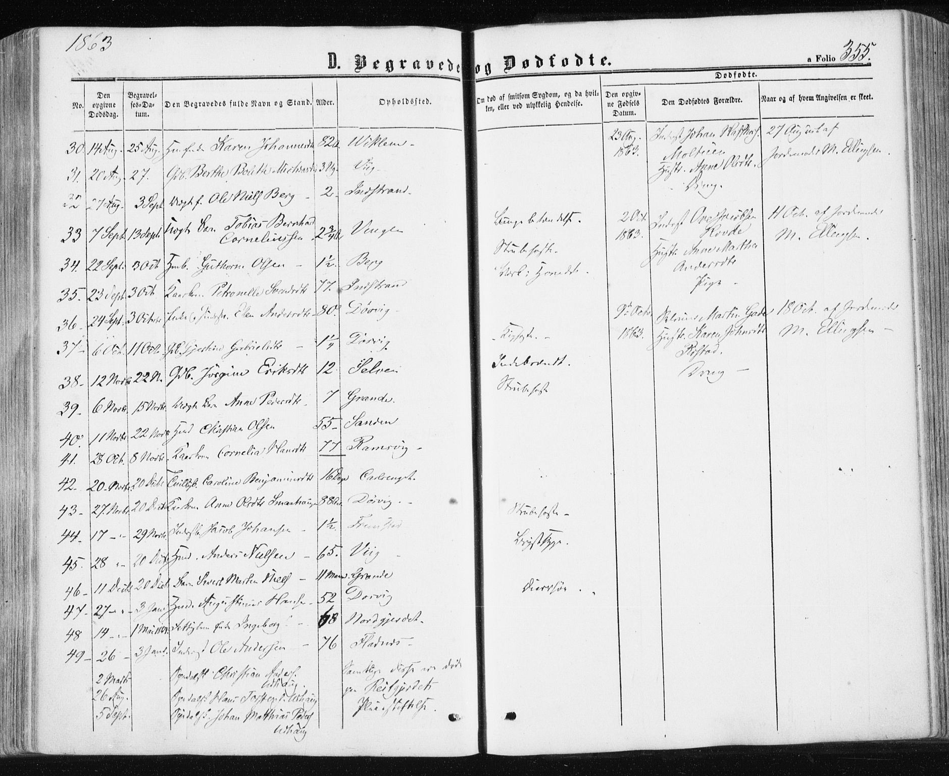 Ministerialprotokoller, klokkerbøker og fødselsregistre - Sør-Trøndelag, SAT/A-1456/659/L0737: Parish register (official) no. 659A07, 1857-1875, p. 355