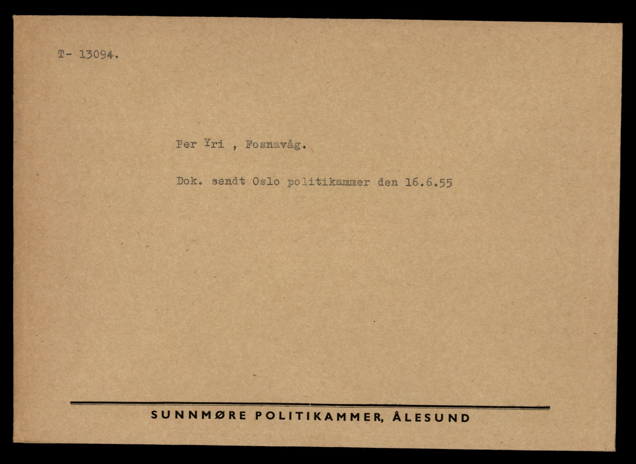 Møre og Romsdal vegkontor - Ålesund trafikkstasjon, AV/SAT-A-4099/F/Fe/L0037: Registreringskort for kjøretøy T 13031 - T 13179, 1927-1998, p. 1289