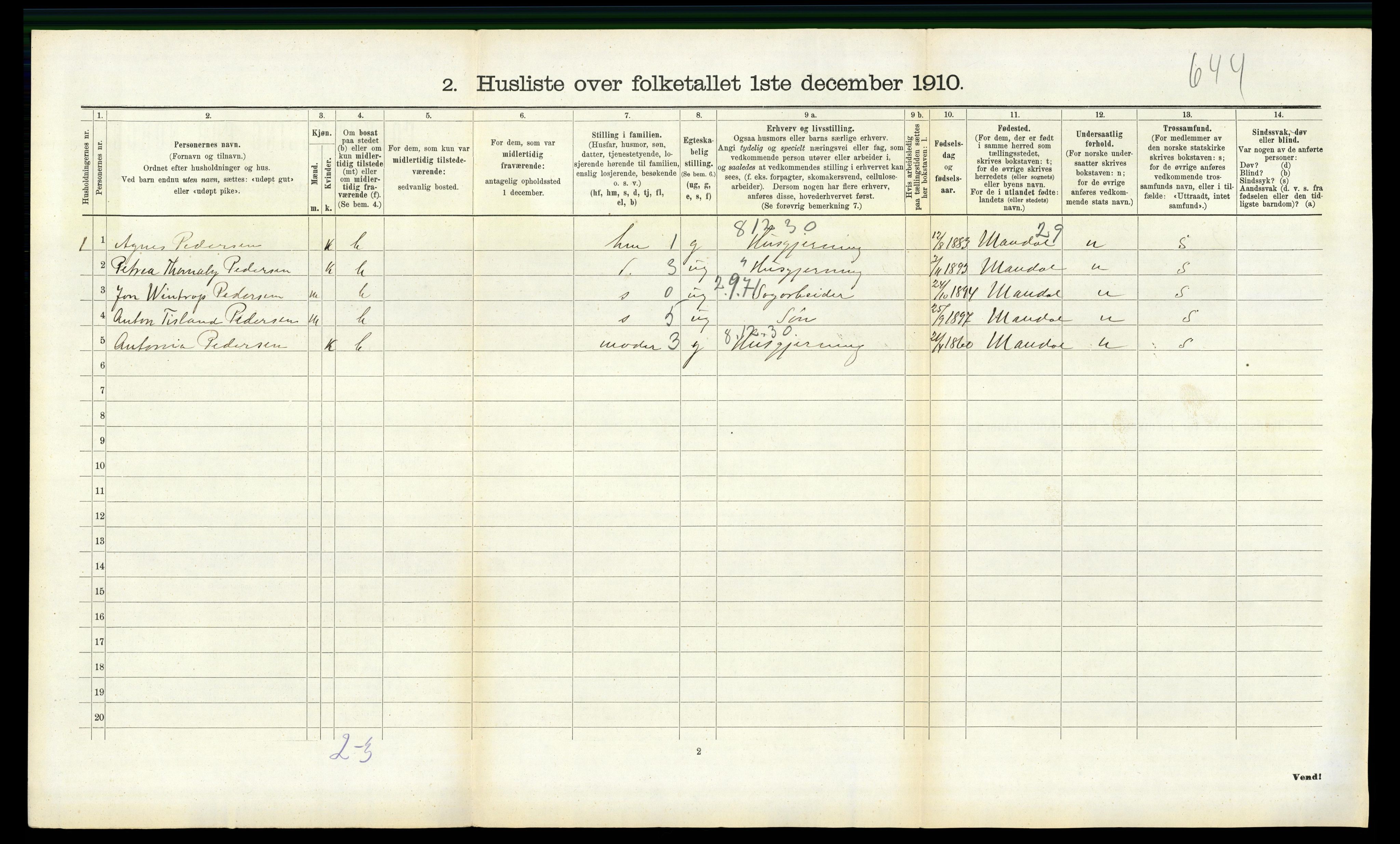 RA, 1910 census for Halse og Harkmark, 1910, p. 835