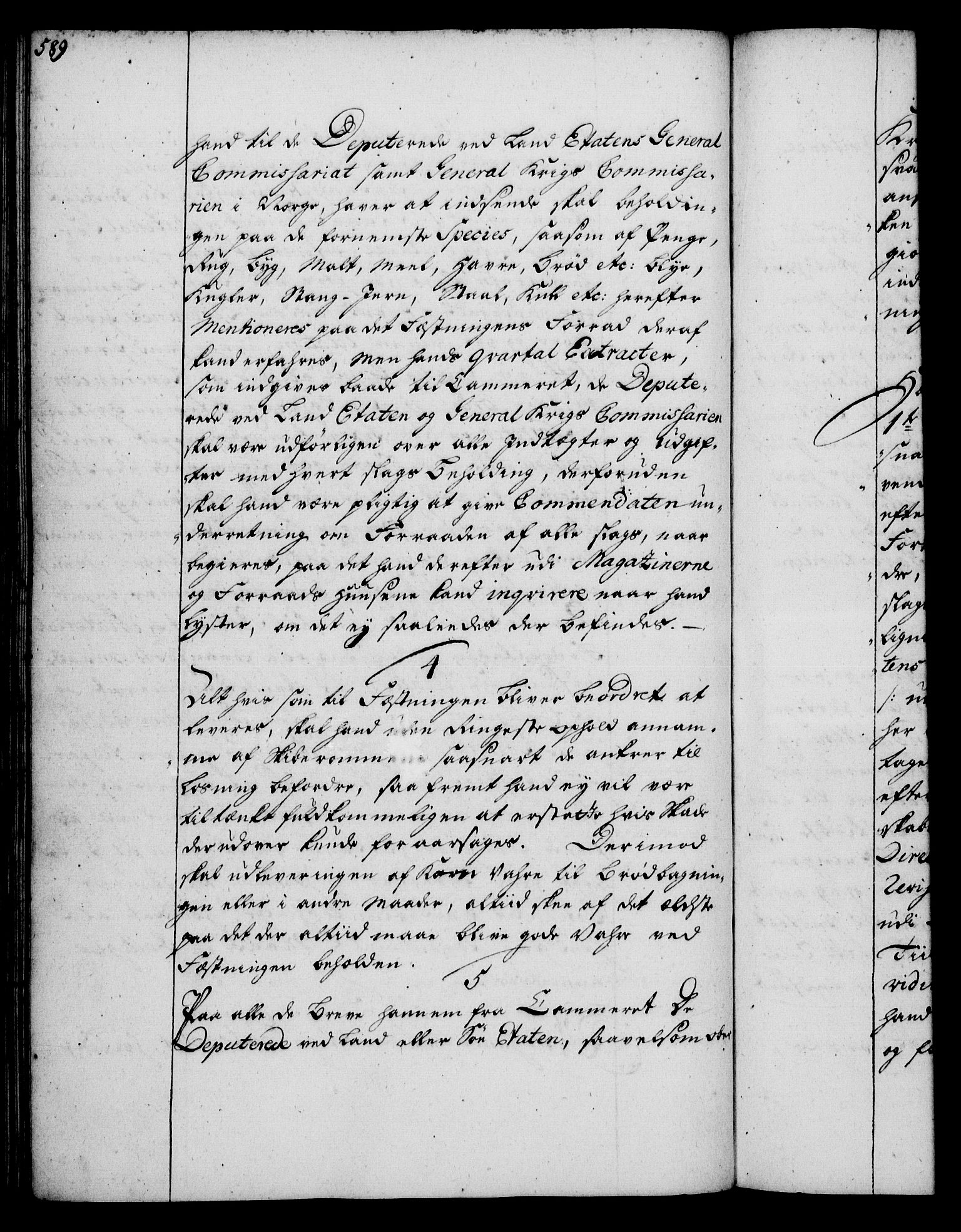 Rentekammeret, Kammerkanselliet, RA/EA-3111/G/Gg/Ggi/L0002: Norsk instruksjonsprotokoll med register (merket RK 53.35), 1729-1751, p. 589