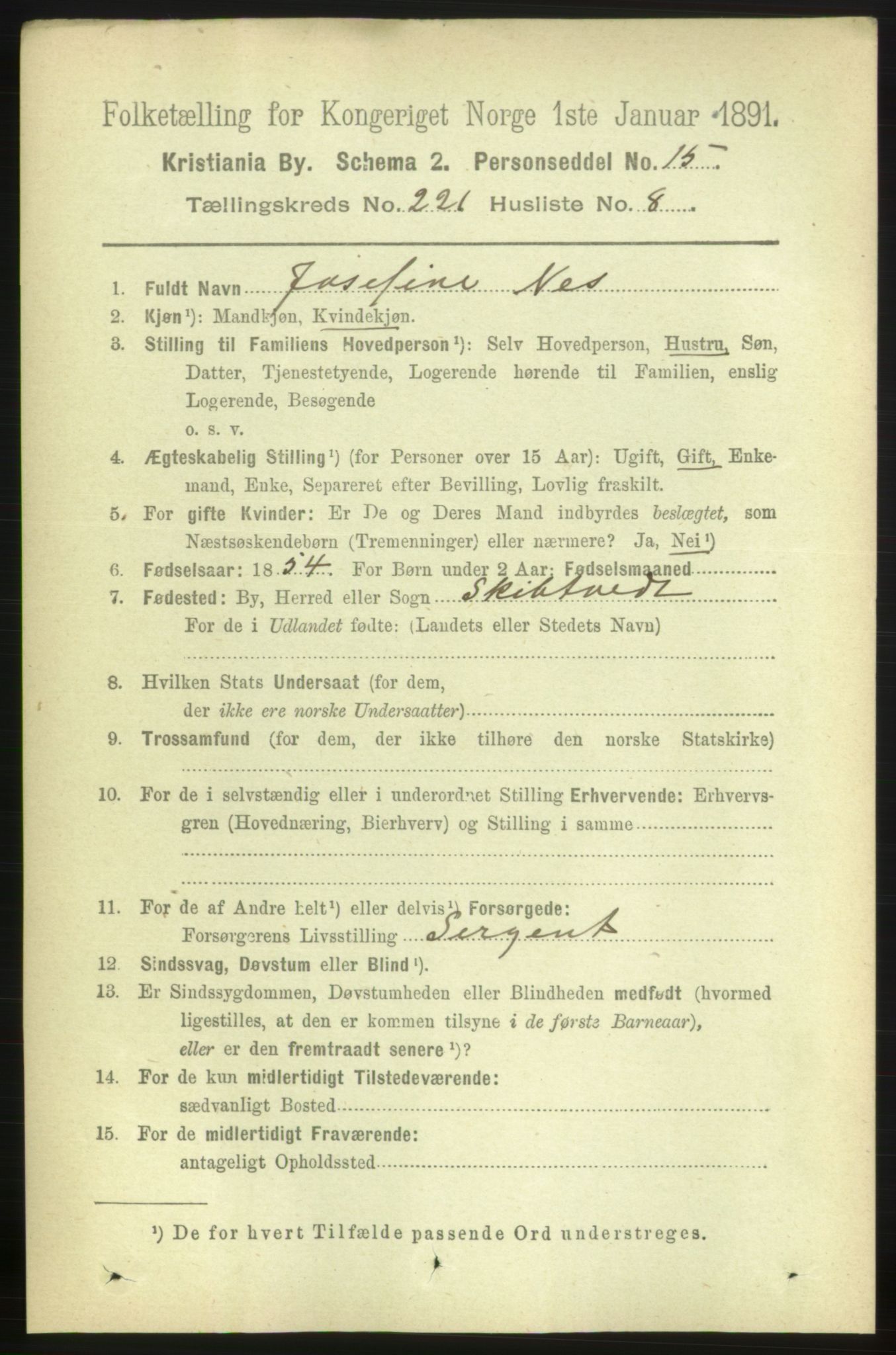 RA, 1891 census for 0301 Kristiania, 1891, p. 132333