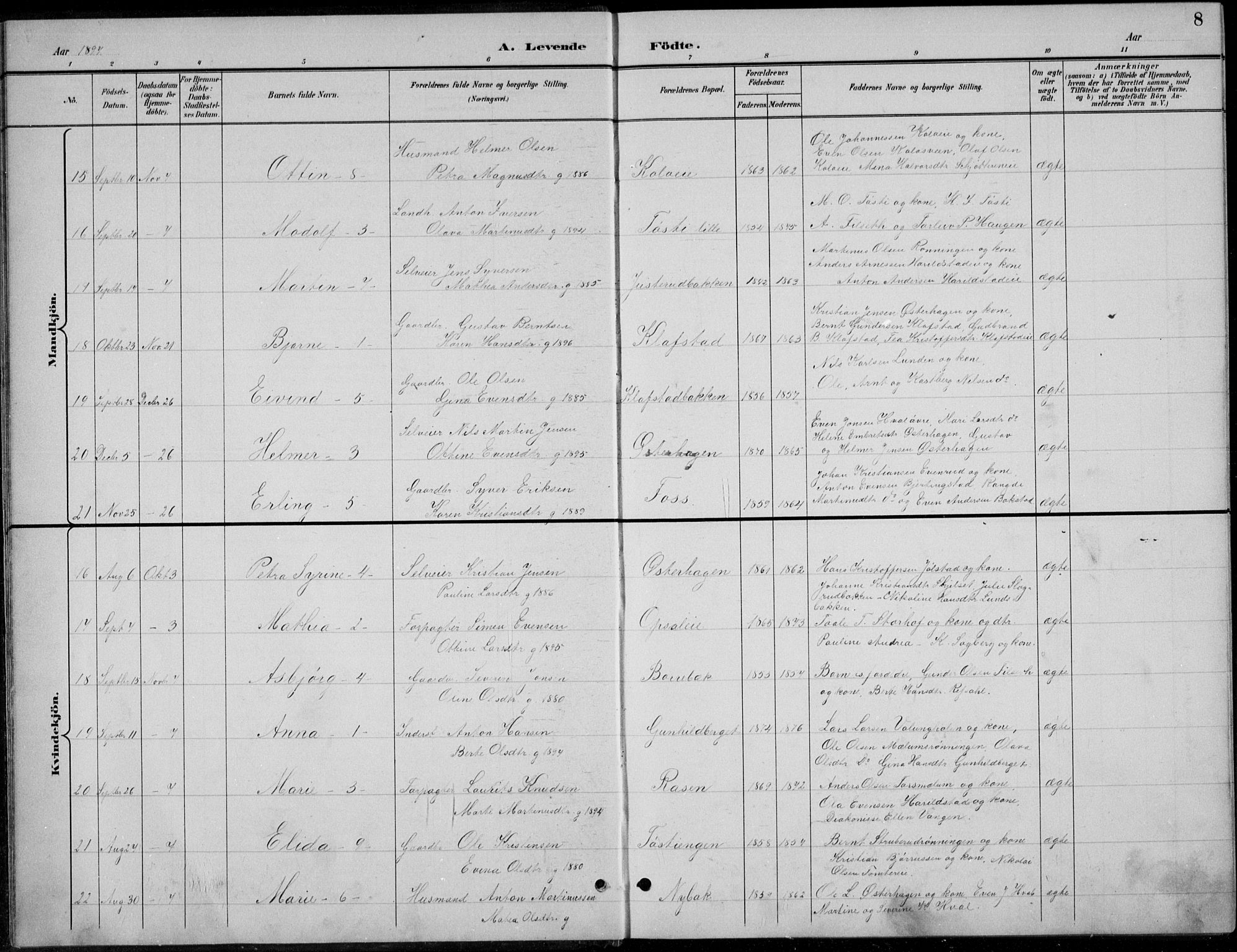 Romedal prestekontor, AV/SAH-PREST-004/L/L0013: Parish register (copy) no. 13, 1896-1937, p. 8