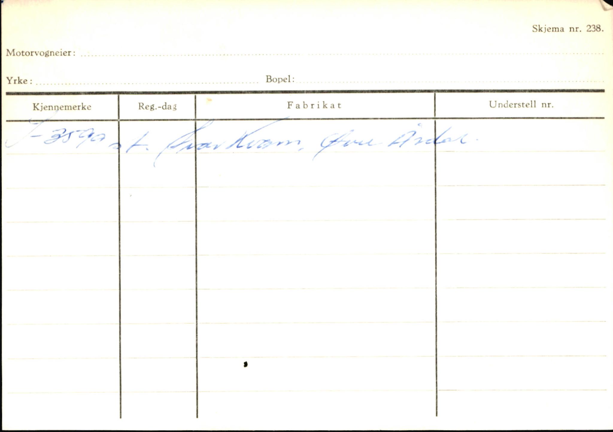 Statens vegvesen, Sogn og Fjordane vegkontor, SAB/A-5301/4/F/L0146: Registerkort Årdal R-Å samt diverse kort, 1945-1975, p. 597