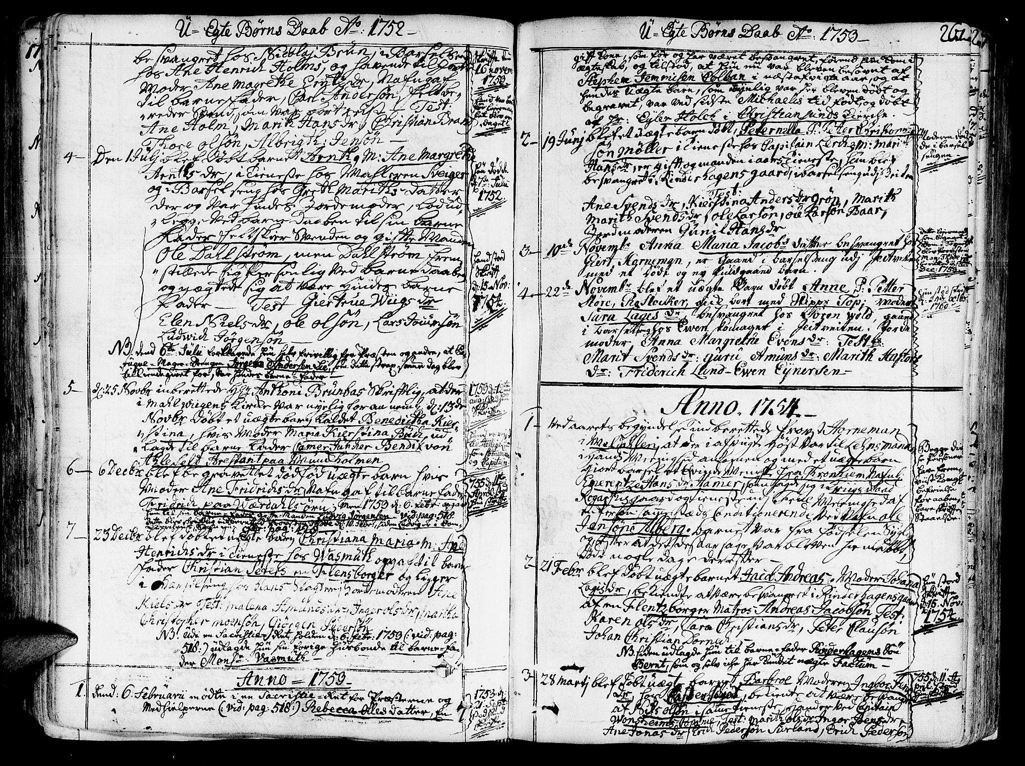 Ministerialprotokoller, klokkerbøker og fødselsregistre - Sør-Trøndelag, SAT/A-1456/602/L0103: Parish register (official) no. 602A01, 1732-1774, p. 261