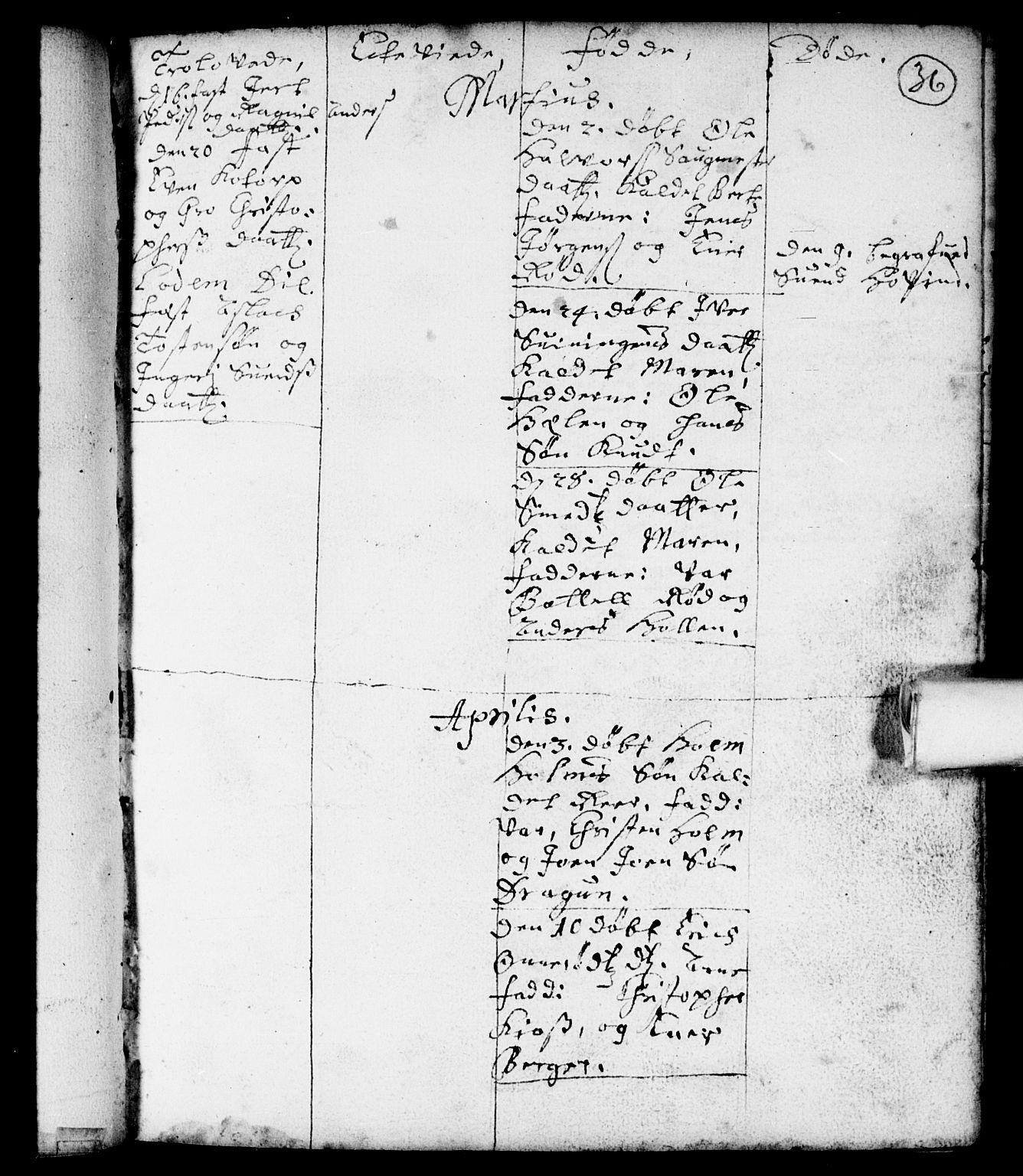 Spydeberg prestekontor Kirkebøker, AV/SAO-A-10924/F/Fa/L0001: Parish register (official) no. I 1, 1696-1738, p. 36