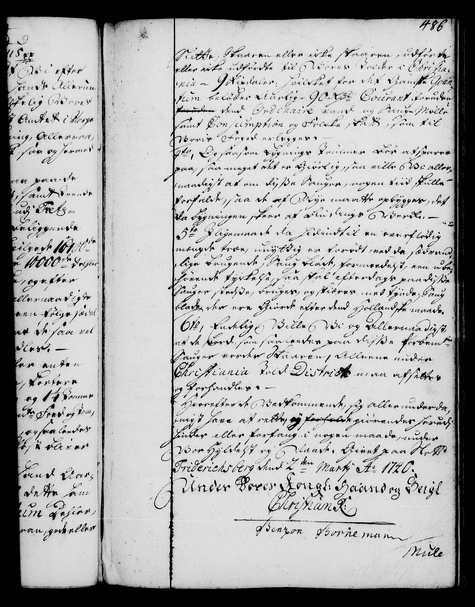 Rentekammeret, Kammerkanselliet, AV/RA-EA-3111/G/Gg/Gga/L0004: Norsk ekspedisjonsprotokoll med register (merket RK 53.4), 1734-1741, p. 486