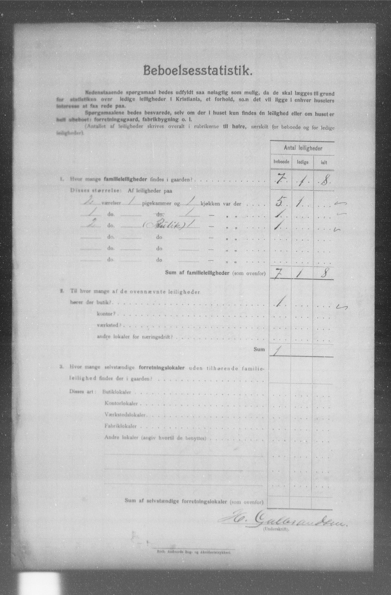 OBA, Municipal Census 1904 for Kristiania, 1904, p. 5429