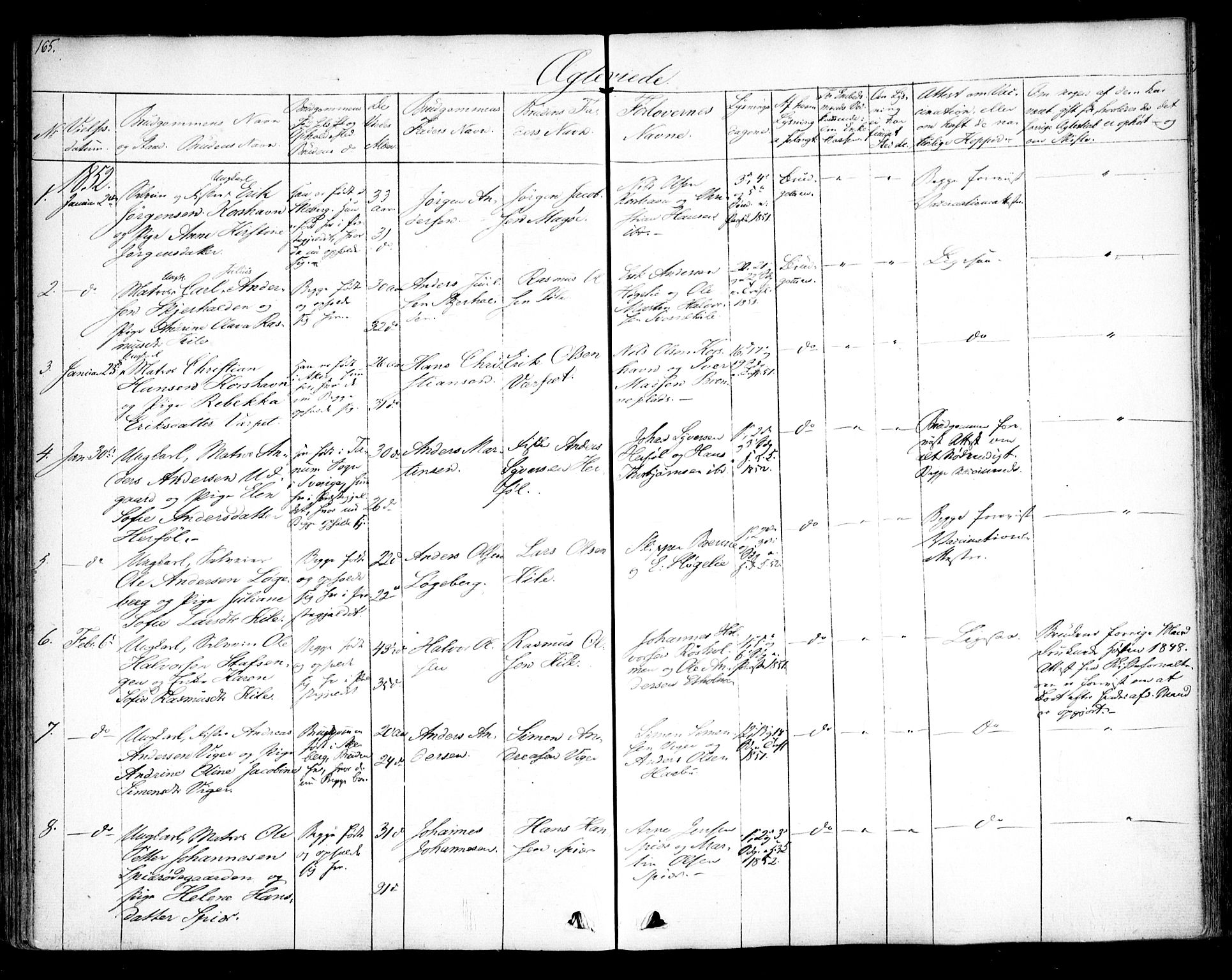 Hvaler prestekontor Kirkebøker, AV/SAO-A-2001/F/Fa/L0006: Parish register (official) no. I 6, 1846-1863, p. 165