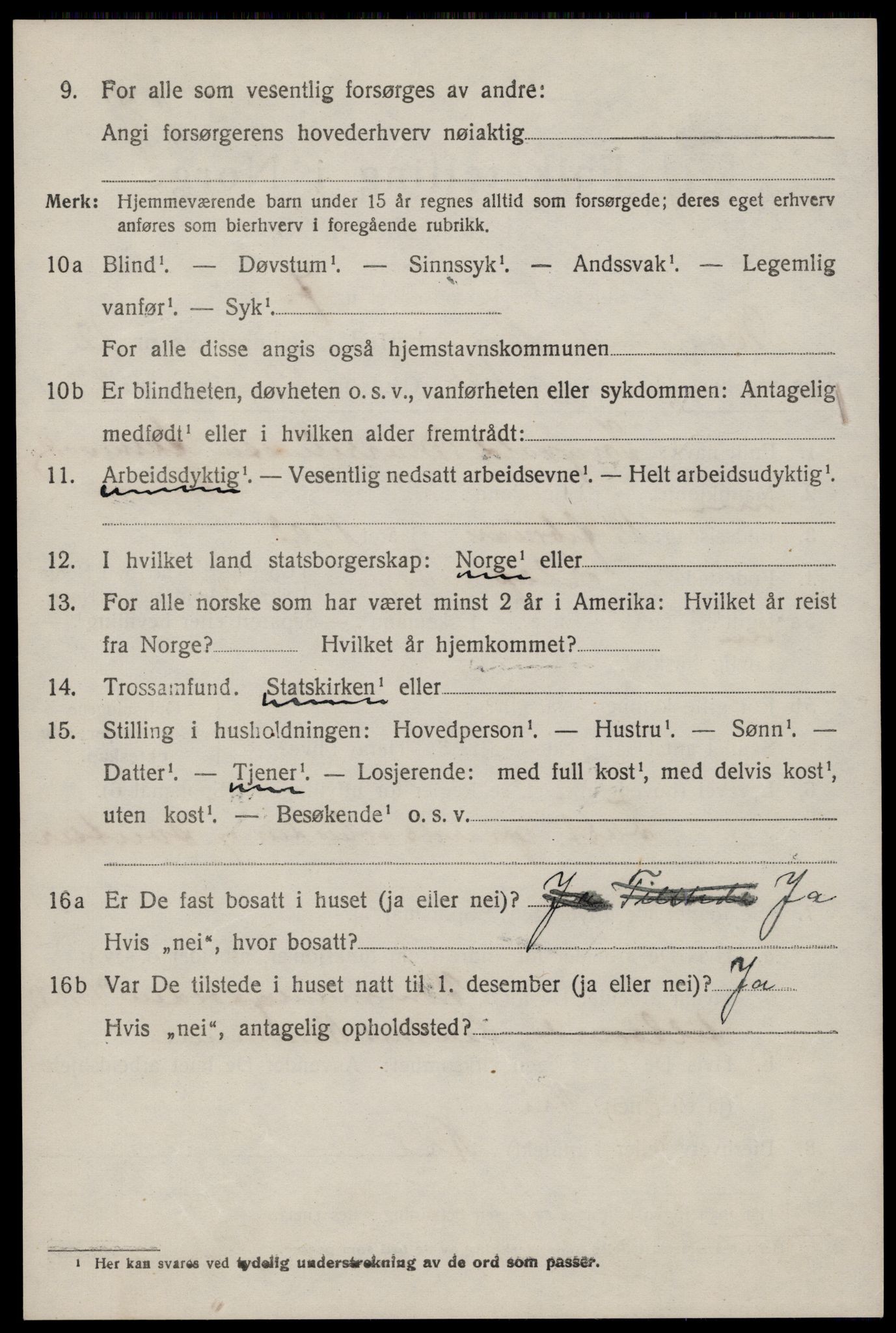 SAST, 1920 census for Høyland, 1920, p. 9715