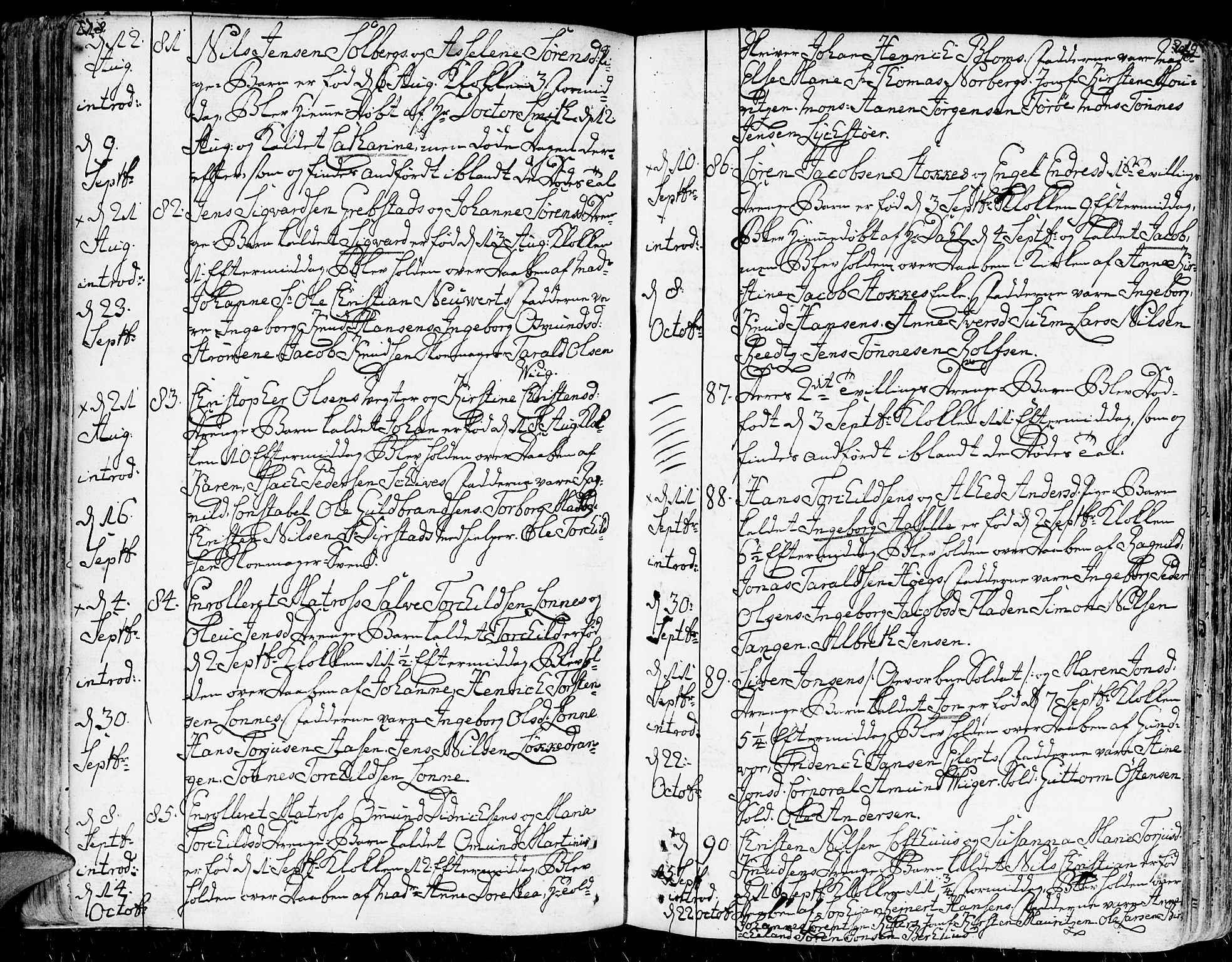 Kristiansand domprosti, AV/SAK-1112-0006/F/Fa/L0003: Parish register (official) no. A 3, 1778-1818, p. 218-219