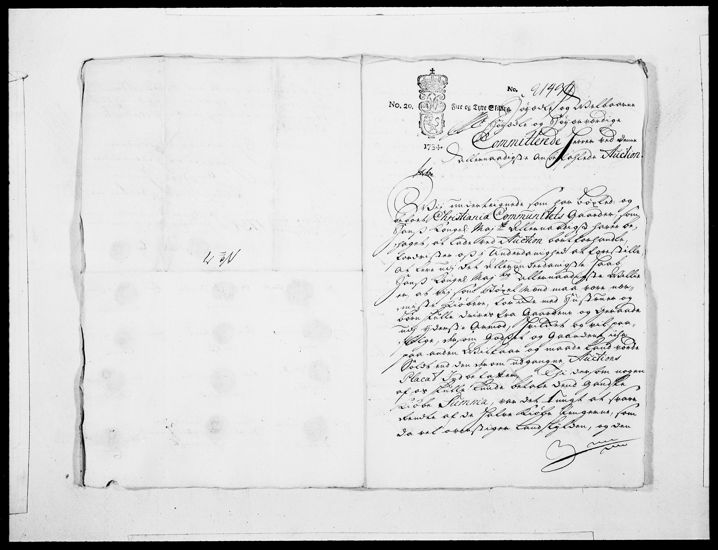 Danske Kanselli 1572-1799, AV/RA-EA-3023/F/Fc/Fcc/Fcca/L0116: Norske innlegg 1572-1799, 1734, p. 303