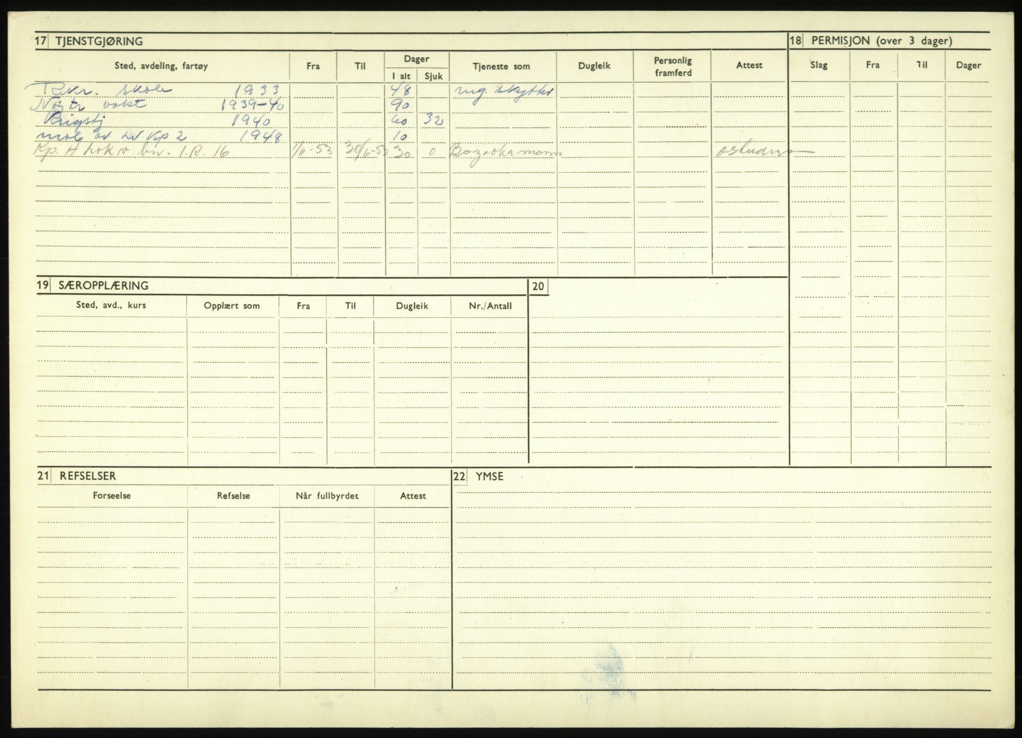 Forsvaret, Troms infanteriregiment nr. 16, AV/RA-RAFA-3146/P/Pa/L0017: Rulleblad for regimentets menige mannskaper, årsklasse 1933, 1933, p. 734