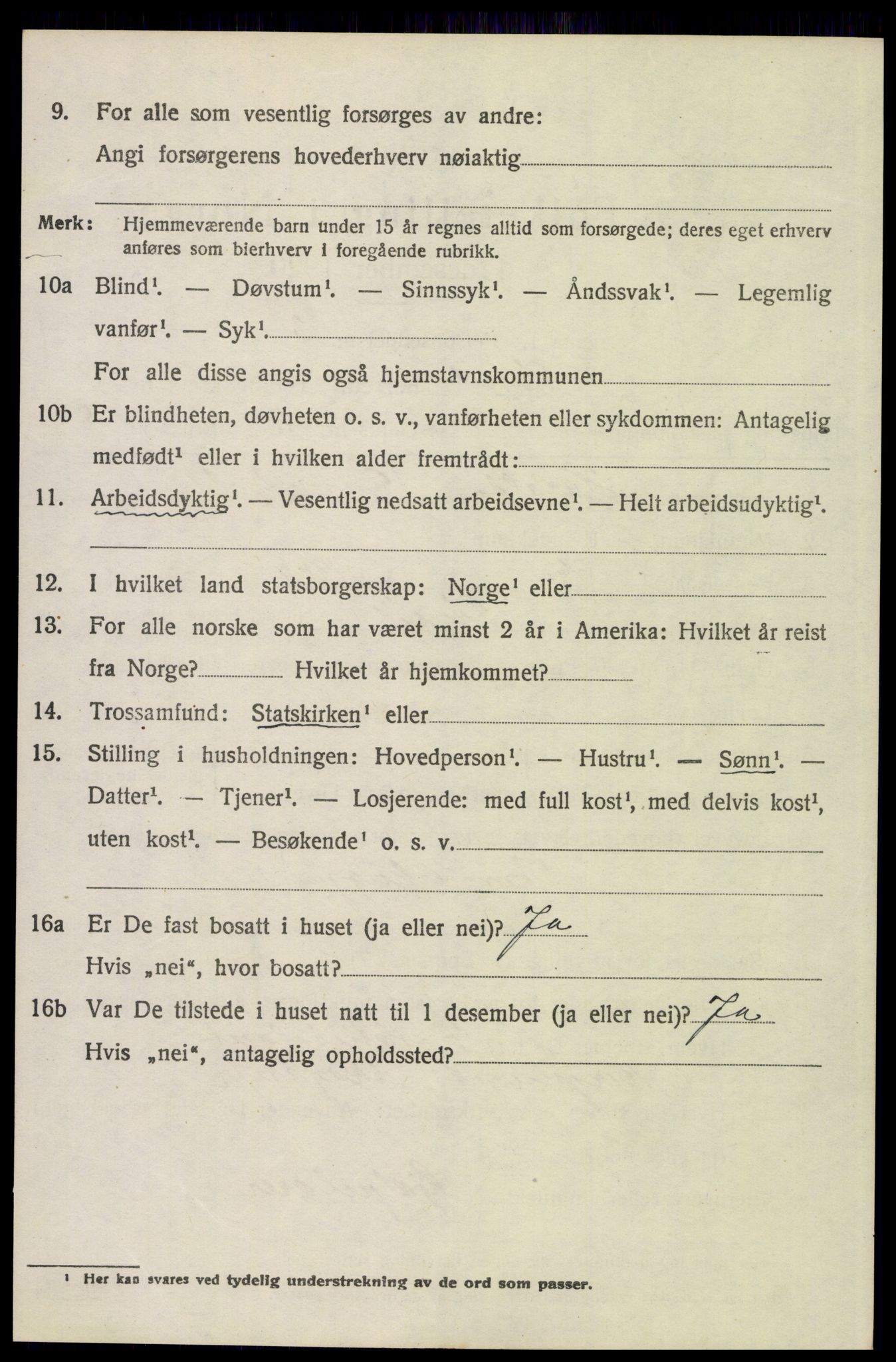 SAH, 1920 census for Trysil, 1920, p. 6648