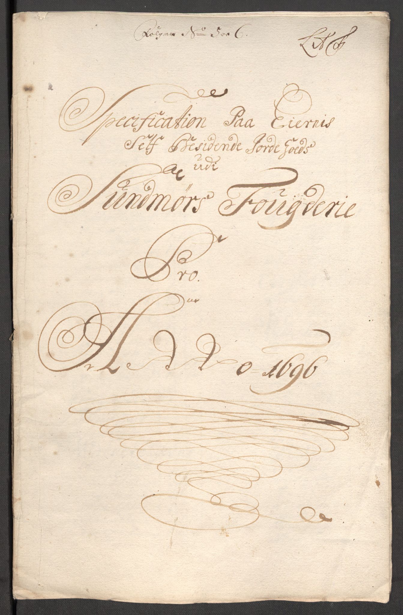 Rentekammeret inntil 1814, Reviderte regnskaper, Fogderegnskap, AV/RA-EA-4092/R54/L3556: Fogderegnskap Sunnmøre, 1696-1698, p. 123