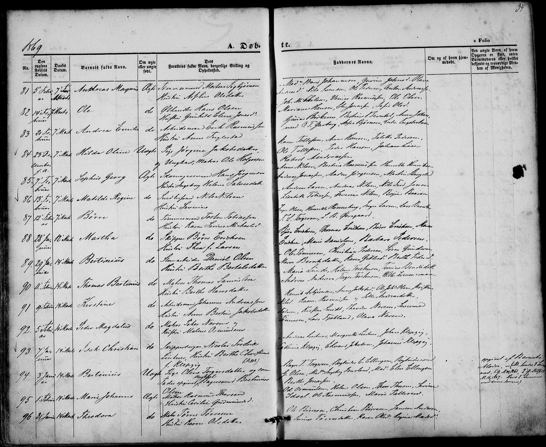 St. Petri sokneprestkontor, AV/SAST-A-101813/001/30/30BA/L0008: Parish register (official) no. A 8, 1868-1876, p. 34