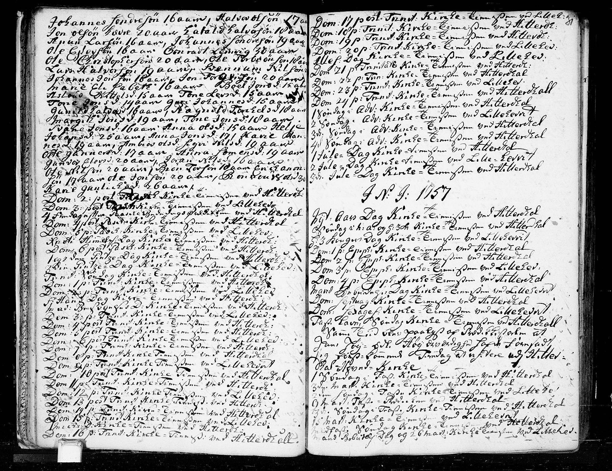Heddal kirkebøker, SAKO/A-268/F/Fa/L0003: Parish register (official) no. I 3, 1723-1783, p. 31