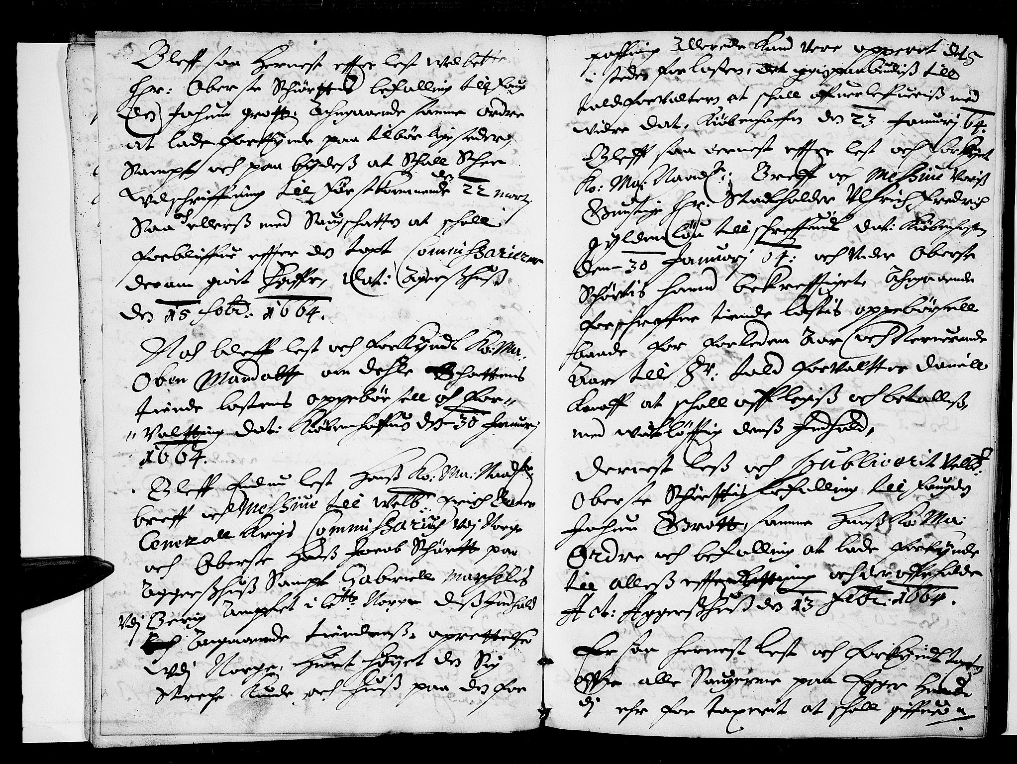 Eiker, Modum og Sigdal sorenskriveri, SAKO/A-123/F/Fa/Faa/L0006: Tingbok, 1664, p. 4b-5a