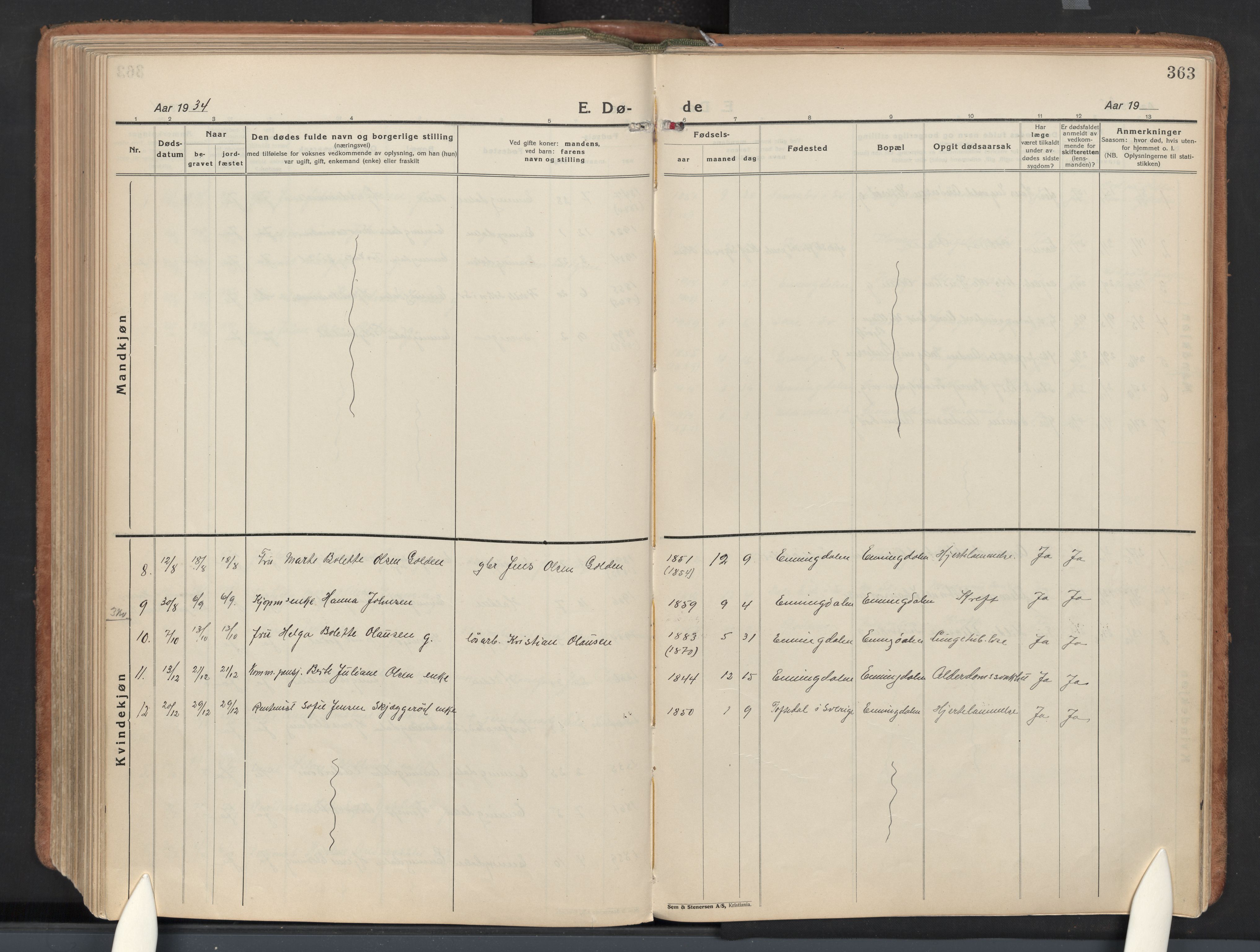 Idd prestekontor Kirkebøker, AV/SAO-A-10911/F/Fb/L0003: Parish register (official) no. II 3, 1923-1972, p. 363