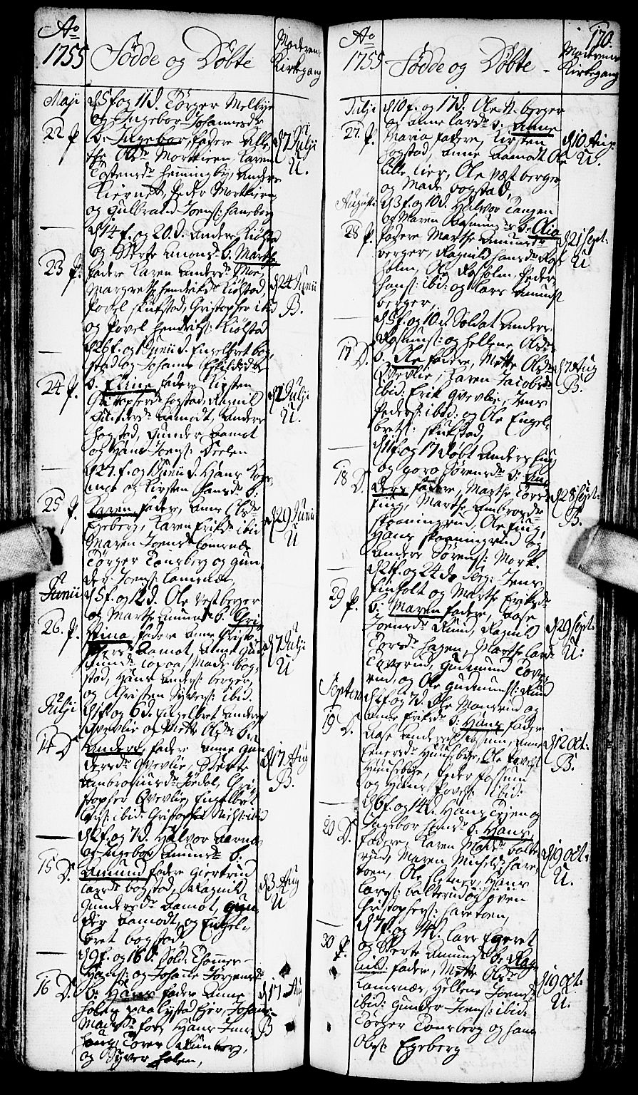 Aurskog prestekontor Kirkebøker, AV/SAO-A-10304a/F/Fa/L0002: Parish register (official) no. I 2, 1735-1766, p. 170