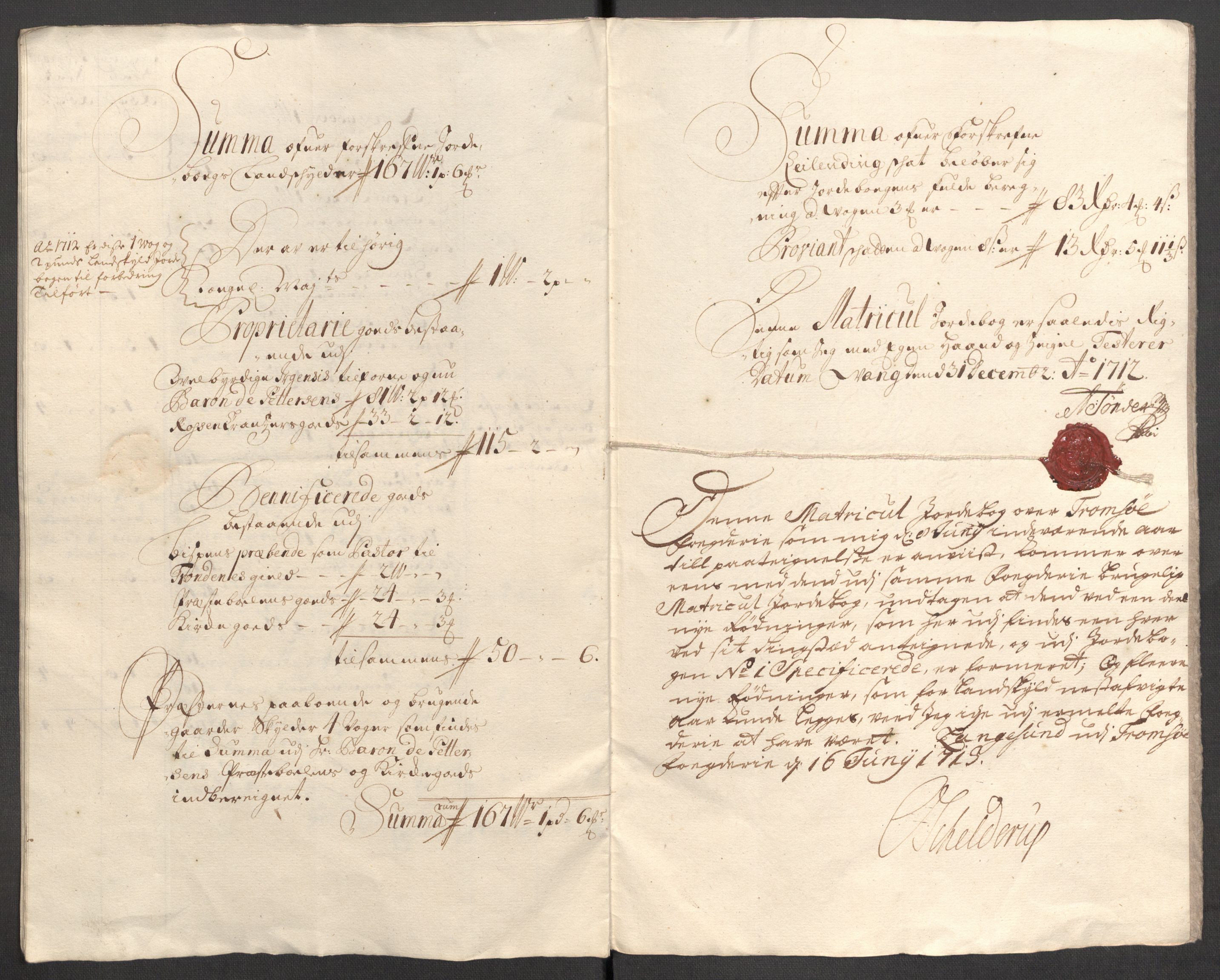 Rentekammeret inntil 1814, Reviderte regnskaper, Fogderegnskap, AV/RA-EA-4092/R68/L4758: Fogderegnskap Senja og Troms, 1711-1712, p. 332