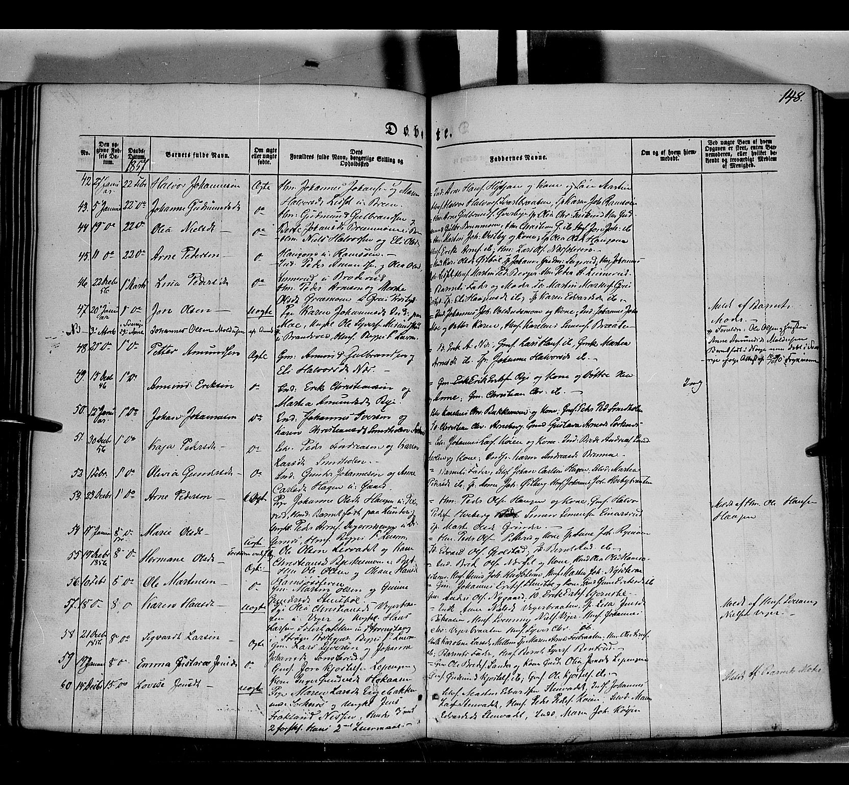 Grue prestekontor, AV/SAH-PREST-036/H/Ha/Haa/L0008: Parish register (official) no. 8, 1847-1858, p. 148