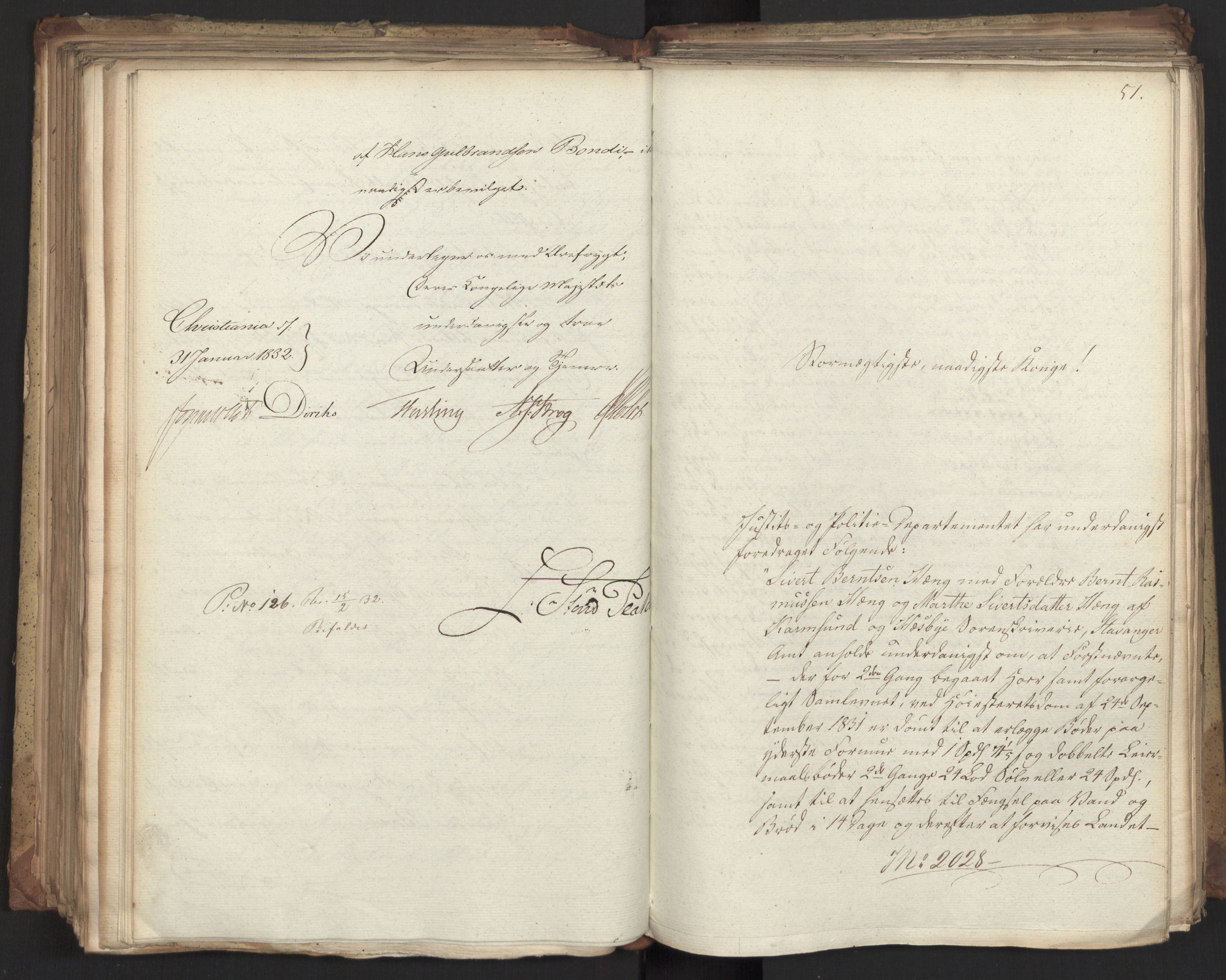 Statsrådsavdelingen i Stockholm, AV/RA-S-1003/D/Da/L0076: Regjeringsinnstillinger nr. 1942-2099, 1832, p. 272
