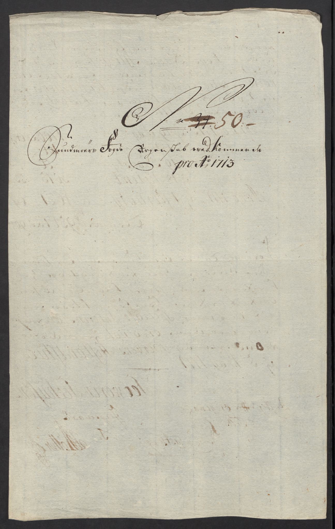 Rentekammeret inntil 1814, Reviderte regnskaper, Fogderegnskap, RA/EA-4092/R54/L3565: Fogderegnskap Sunnmøre, 1712-1713, p. 577