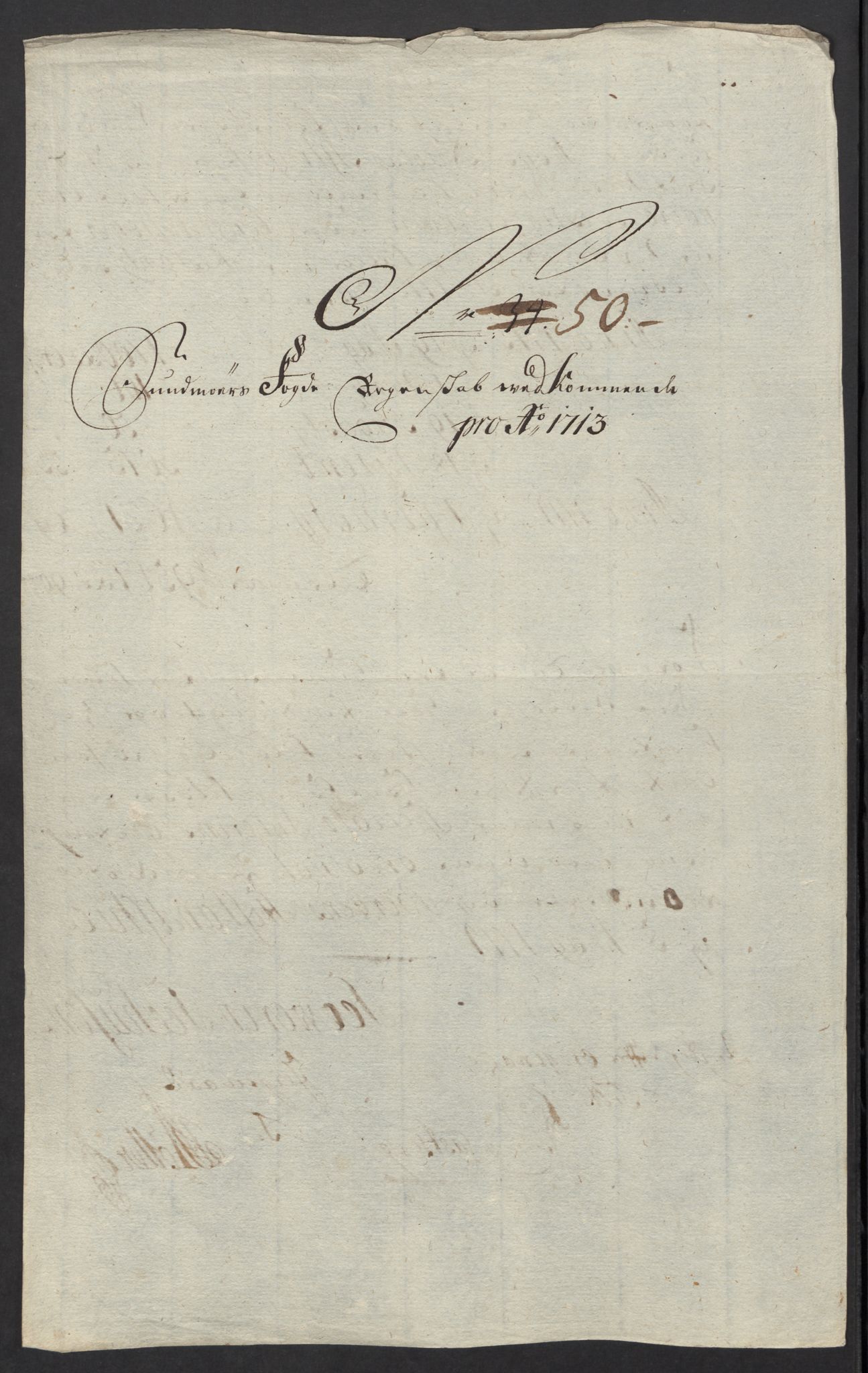 Rentekammeret inntil 1814, Reviderte regnskaper, Fogderegnskap, AV/RA-EA-4092/R54/L3565: Fogderegnskap Sunnmøre, 1712-1713, p. 577