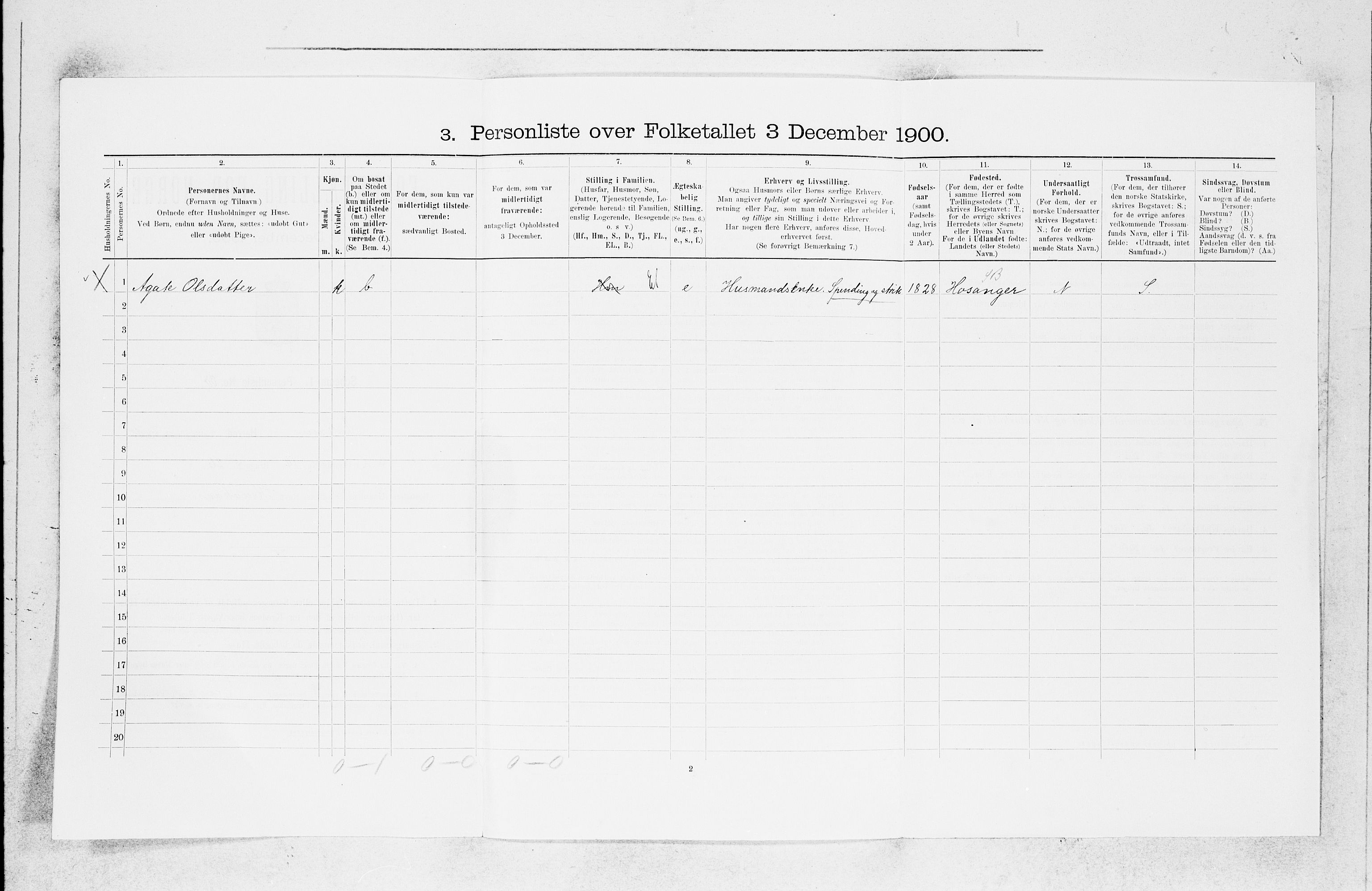 SAB, 1900 census for Askøy, 1900, p. 1362