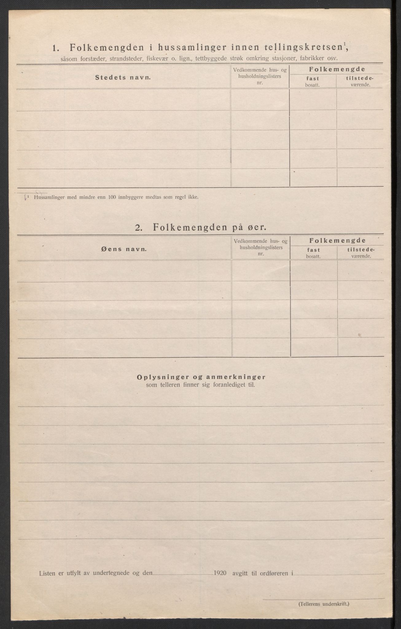 SAH, 1920 census for Eina, 1920, p. 9