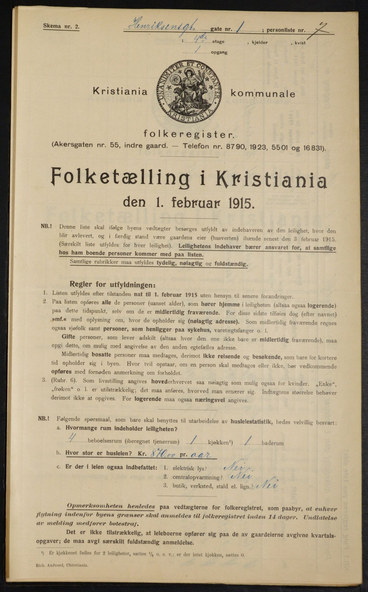 OBA, Municipal Census 1915 for Kristiania, 1915, p. 38078