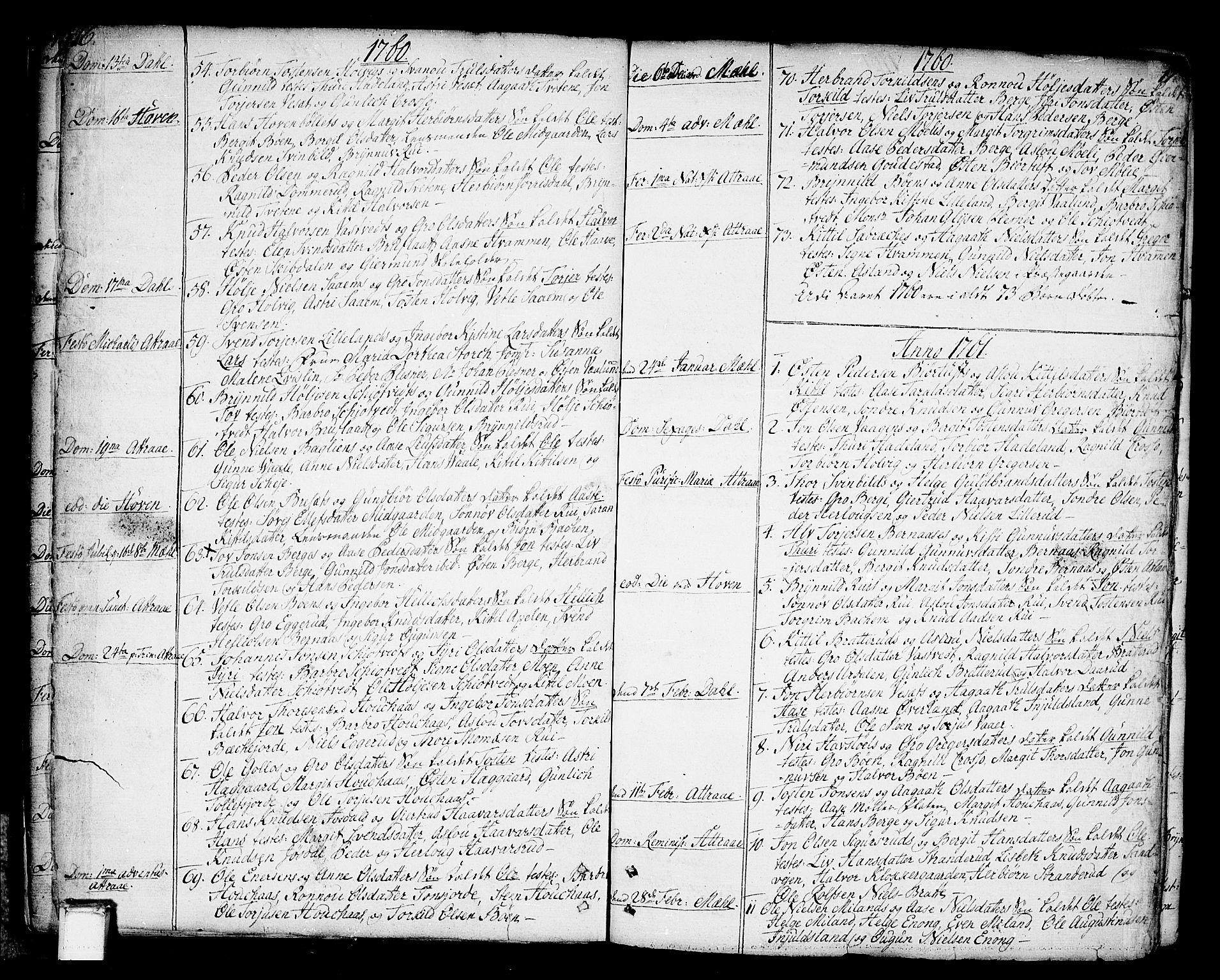 Tinn kirkebøker, SAKO/A-308/F/Fa/L0002: Parish register (official) no. I 2, 1757-1810, p. 16-17