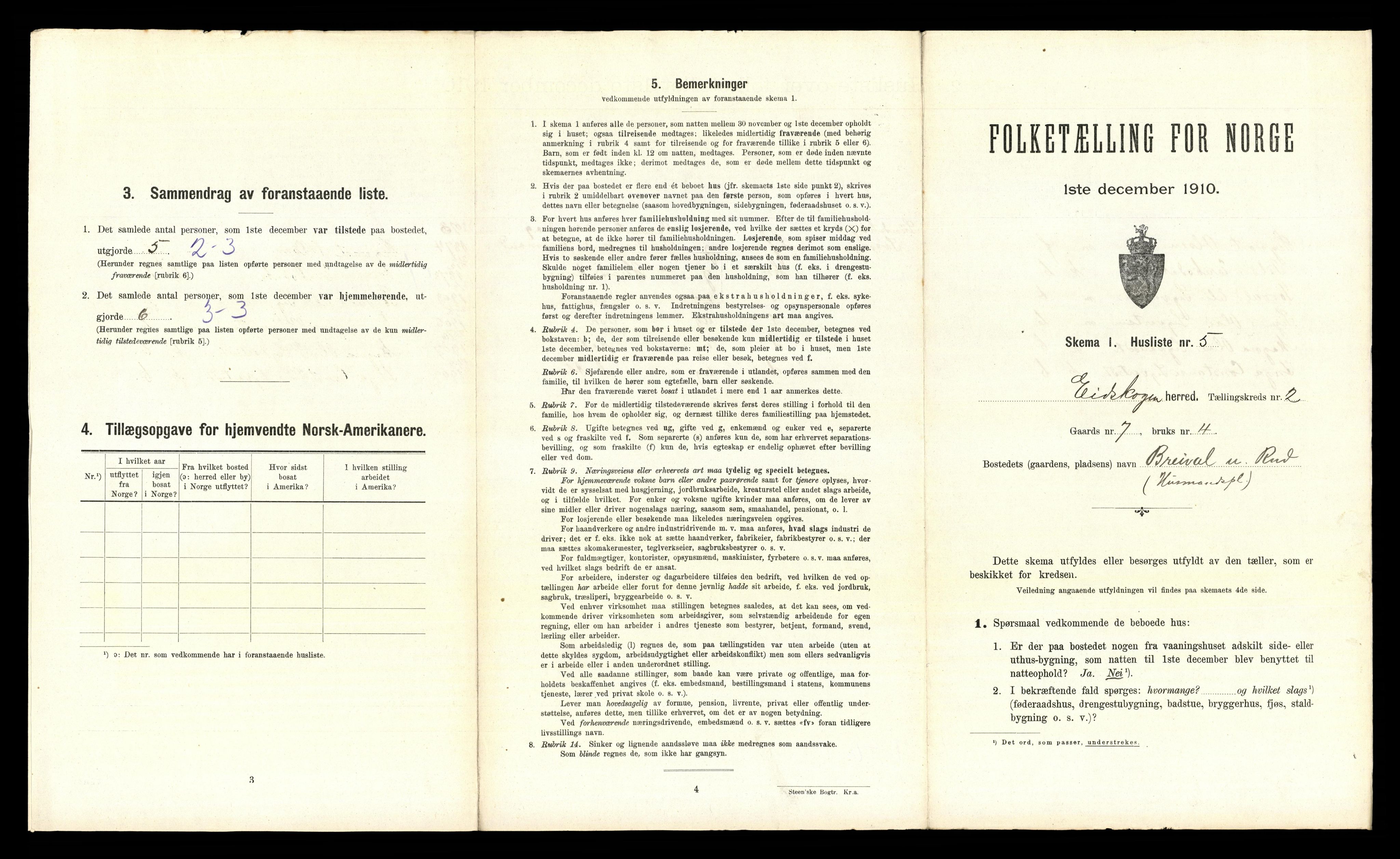 RA, 1910 census for Eidskog, 1910, p. 162