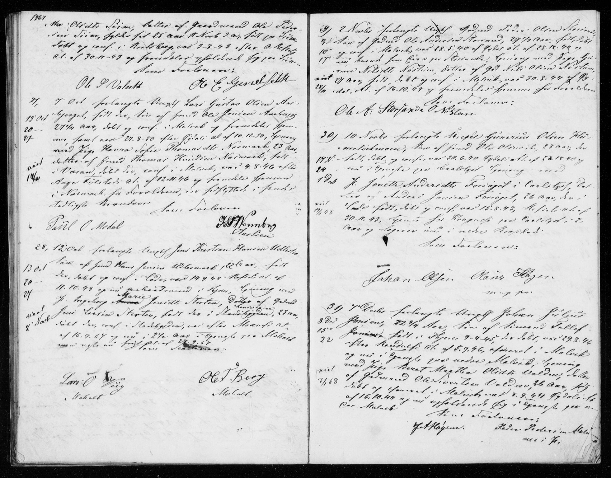 Ministerialprotokoller, klokkerbøker og fødselsregistre - Sør-Trøndelag, AV/SAT-A-1456/606/L0298: Banns register no. 606A13, 1861-1872