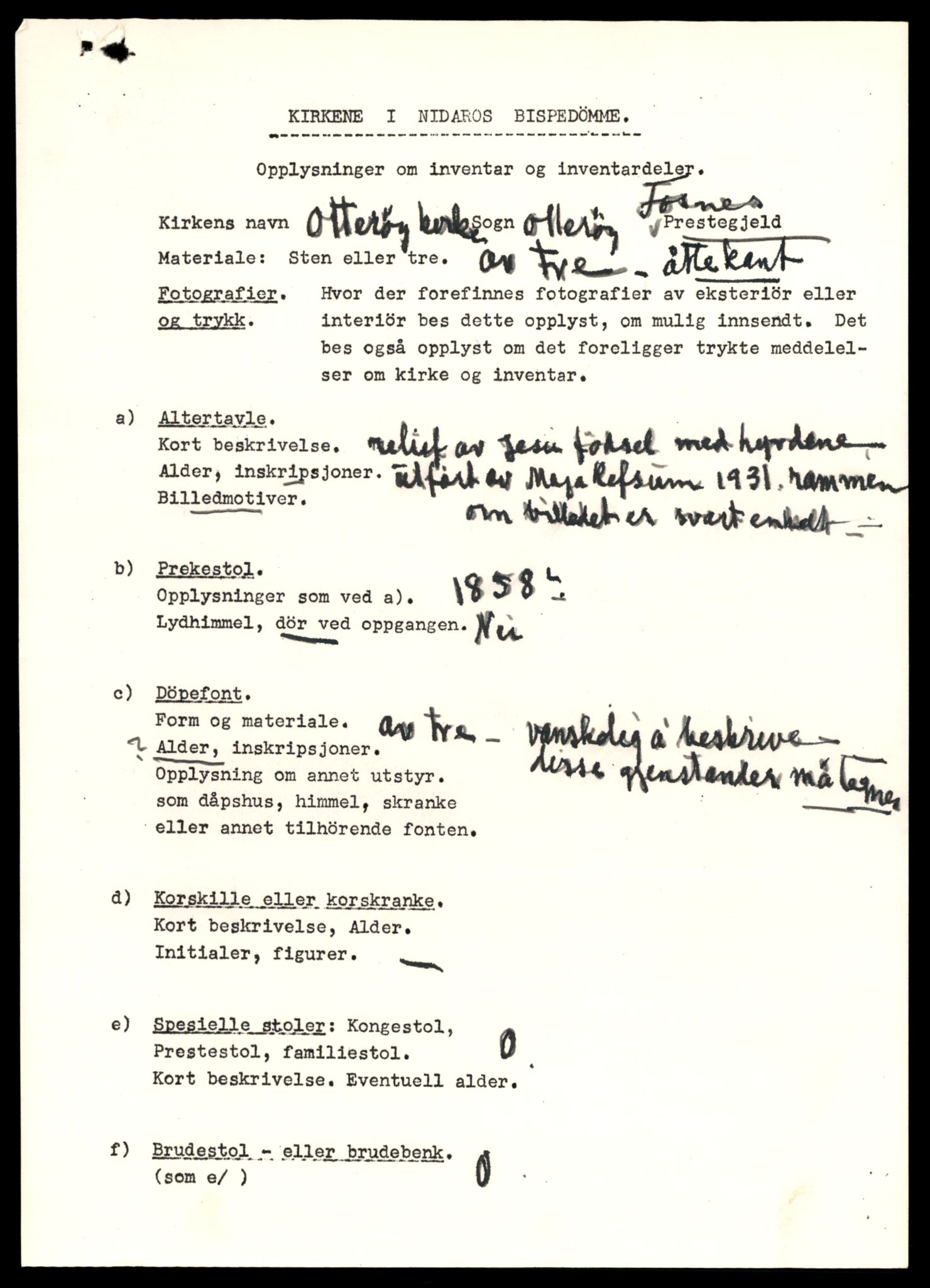 Fortidsminneforeningen, Den trønderske avdeling, AV/SAT-PA-0592/D/Da/L0030: Sakarkiv etter nøkkel, p. 733