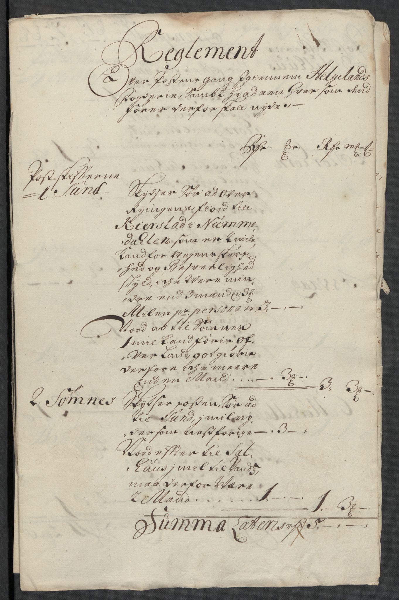 Rentekammeret inntil 1814, Reviderte regnskaper, Fogderegnskap, AV/RA-EA-4092/R65/L4508: Fogderegnskap Helgeland, 1702-1705, p. 494