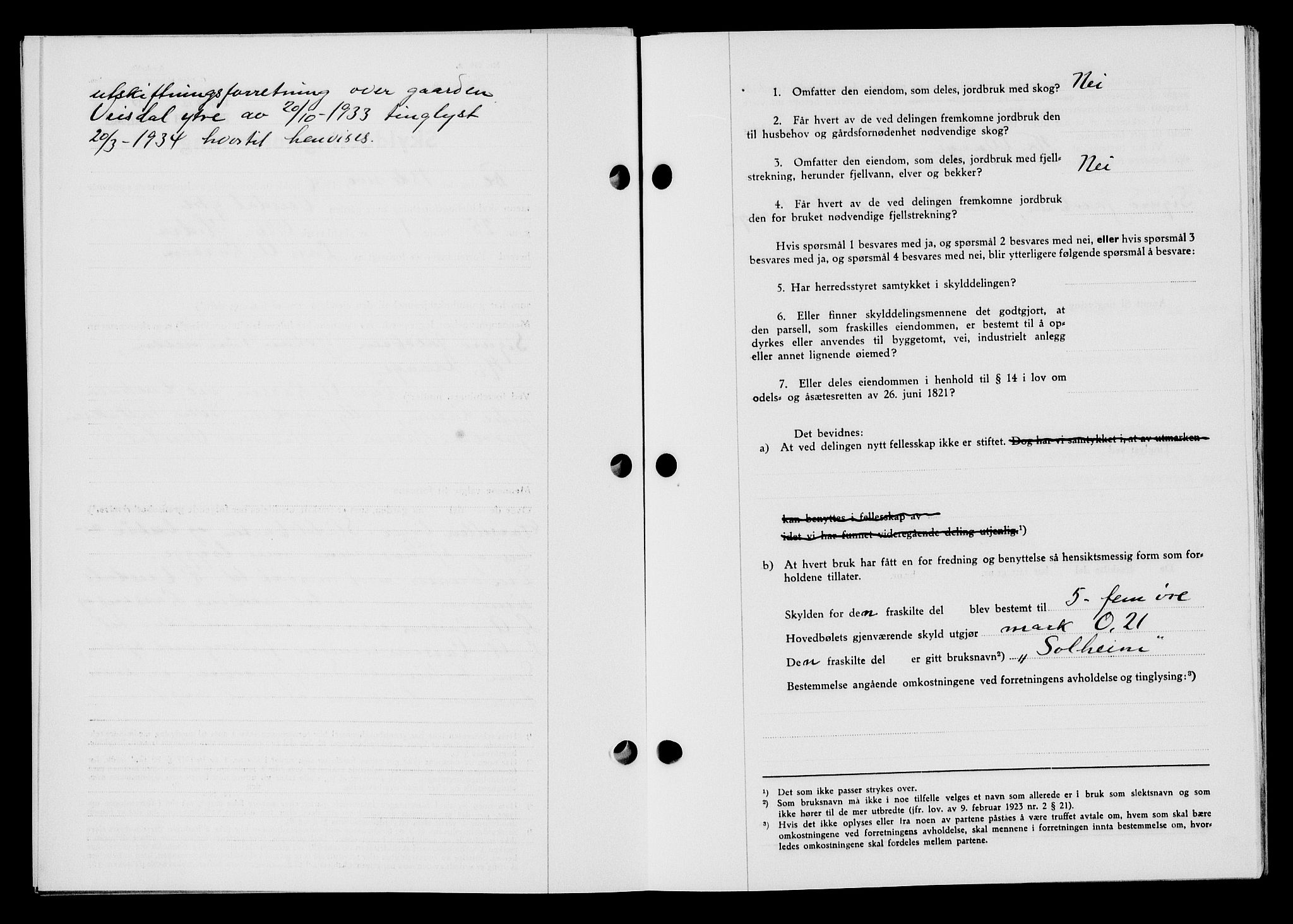 Flekkefjord sorenskriveri, SAK/1221-0001/G/Gb/Gba/L0053: Mortgage book no. A-1, 1936-1937, Diary no: : 652/1936