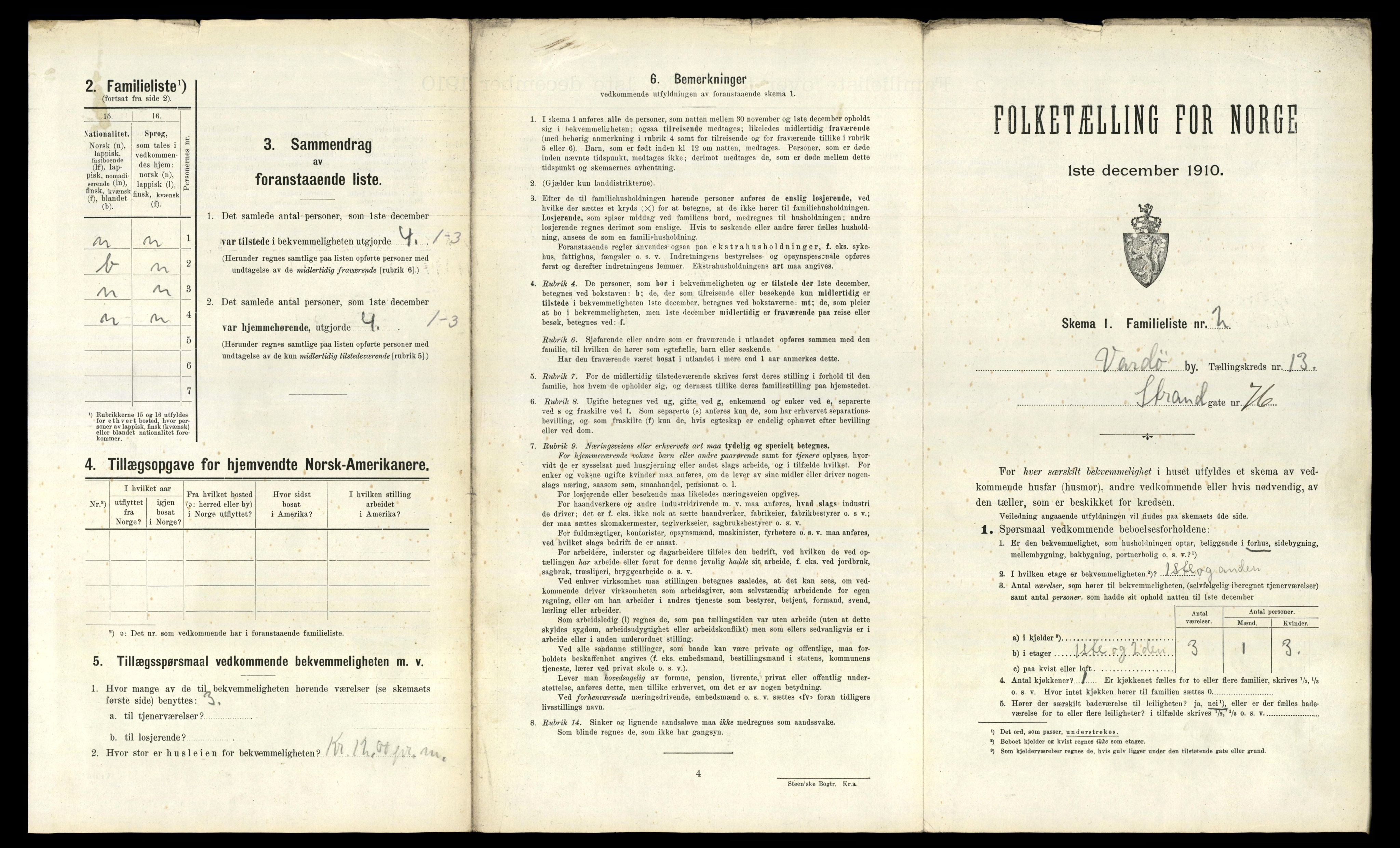 RA, 1910 census for Vardø, 1910, p. 1700