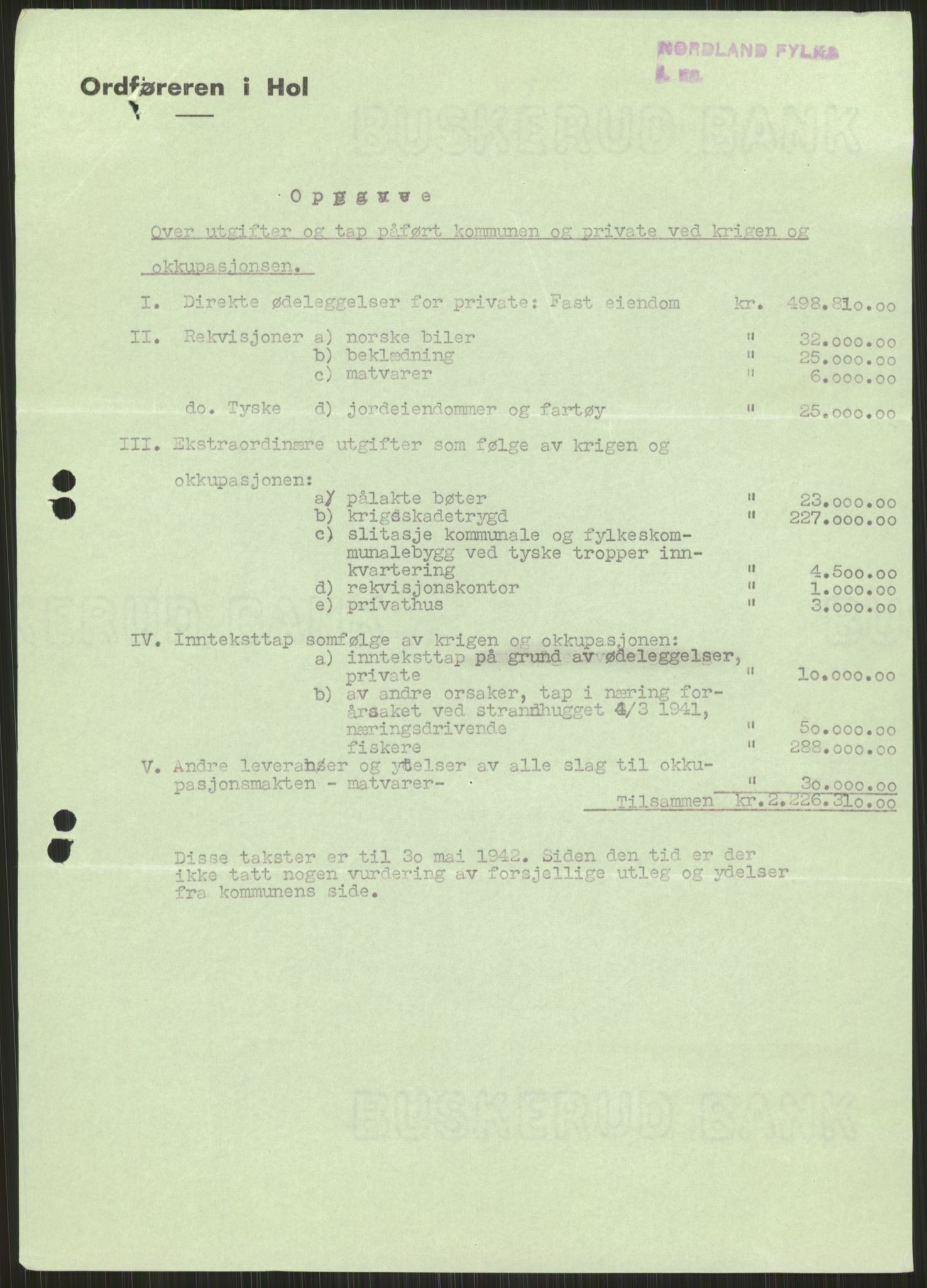 Forsvaret, Forsvarets krigshistoriske avdeling, RA/RAFA-2017/Y/Ya/L0017: II-C-11-31 - Fylkesmenn.  Rapporter om krigsbegivenhetene 1940., 1940, p. 165