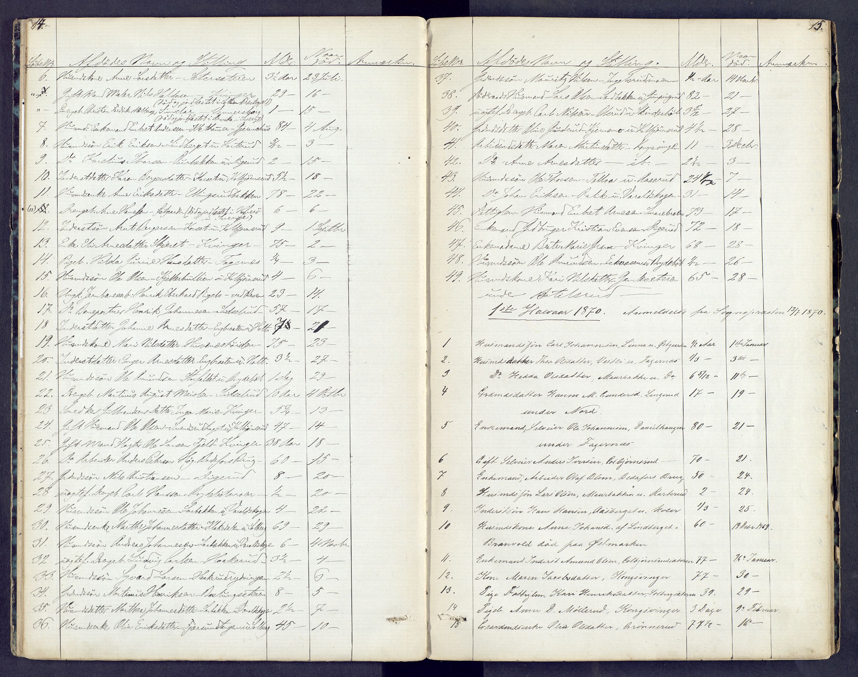 Vinger og Odal sorenskriveri, AV/SAH-TING-022/J/Jf/L0003: Dødsfallsprotokoll - Vinger og Eidskog, 1867-1881, p. 14-15